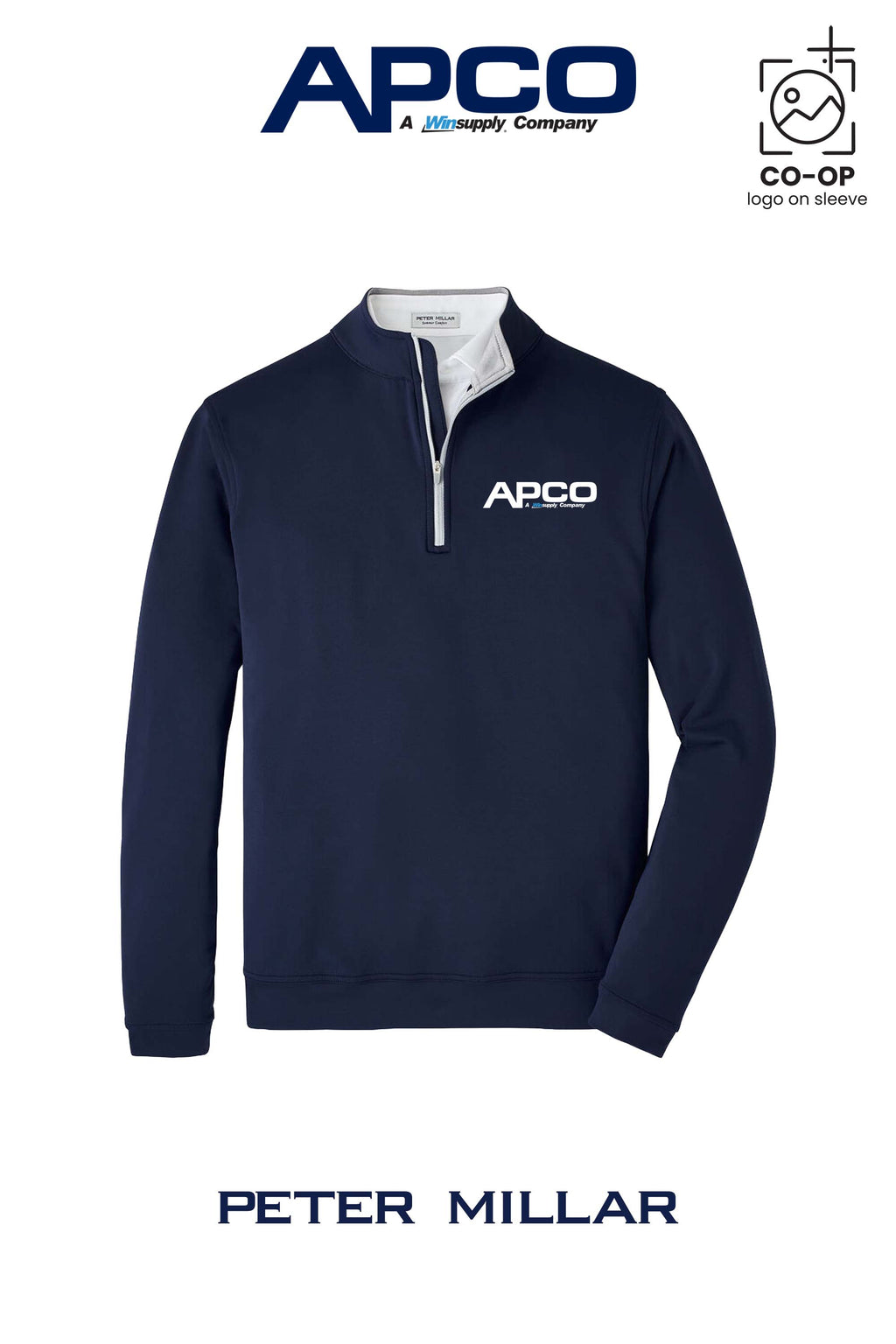 Peter Millar Mens Perth Performance Quarter-Zip - APCO Supply - Indianapolis