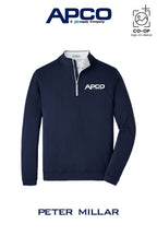 Peter Millar Mens Perth Performance Quarter-Zip - APCO Supply - Indianapolis