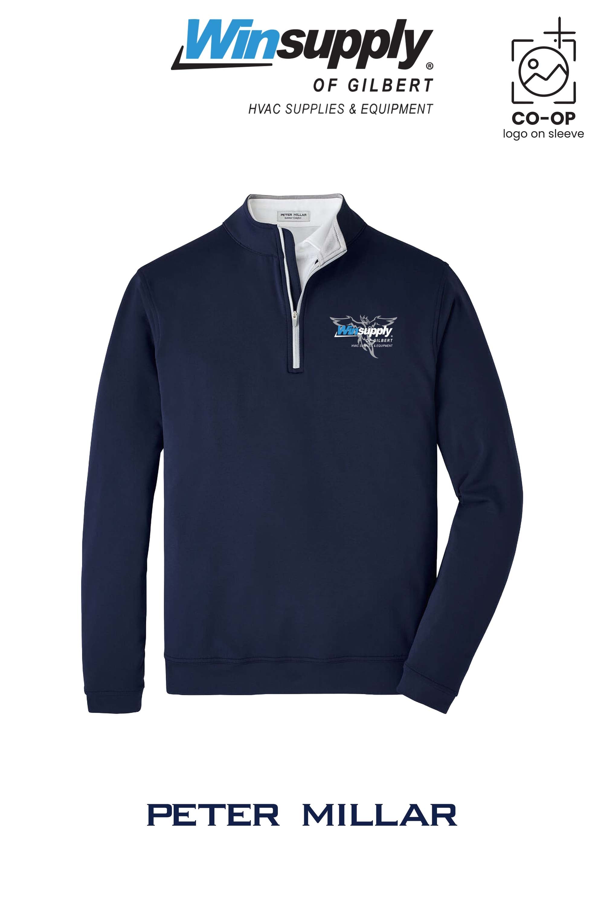 Peter Millar Mens Perth Performance Quarter-Zip - Winsupply of Gilbert