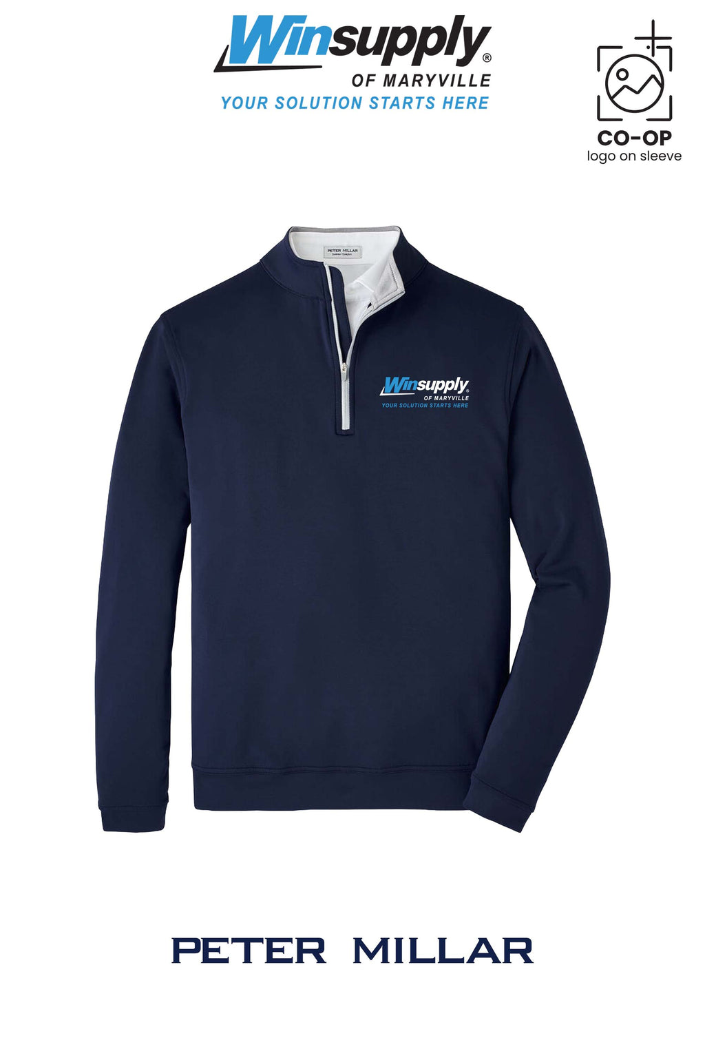 Peter Millar Mens Perth Performance Quarter-Zip - Winsupply of Maryville
