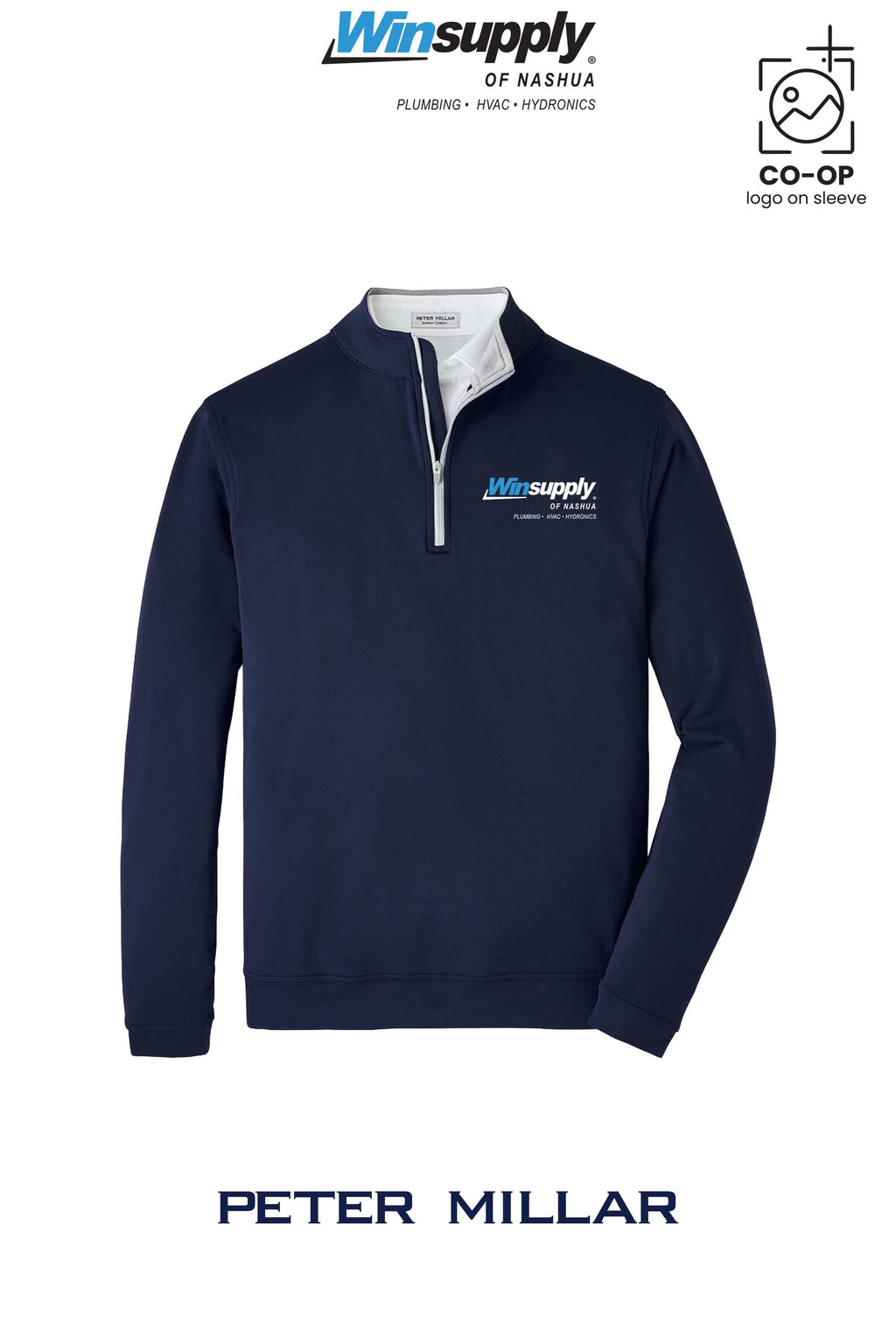 Peter Millar Mens Perth Performance Quarter-Zip - Winsupply of Nashua