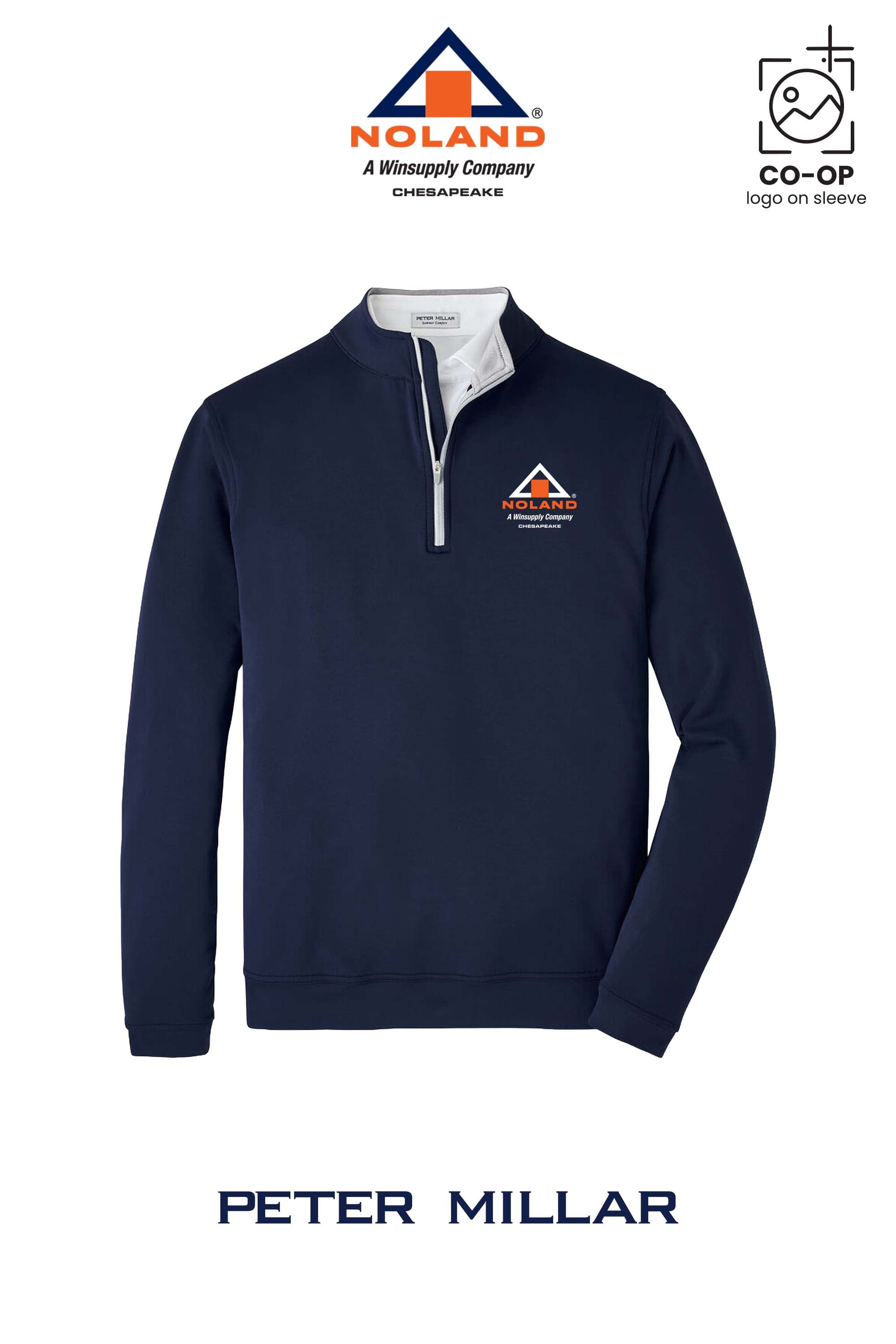 Peter Millar Mens Perth Performance Quarter-Zip - Noland Company Chesapeake