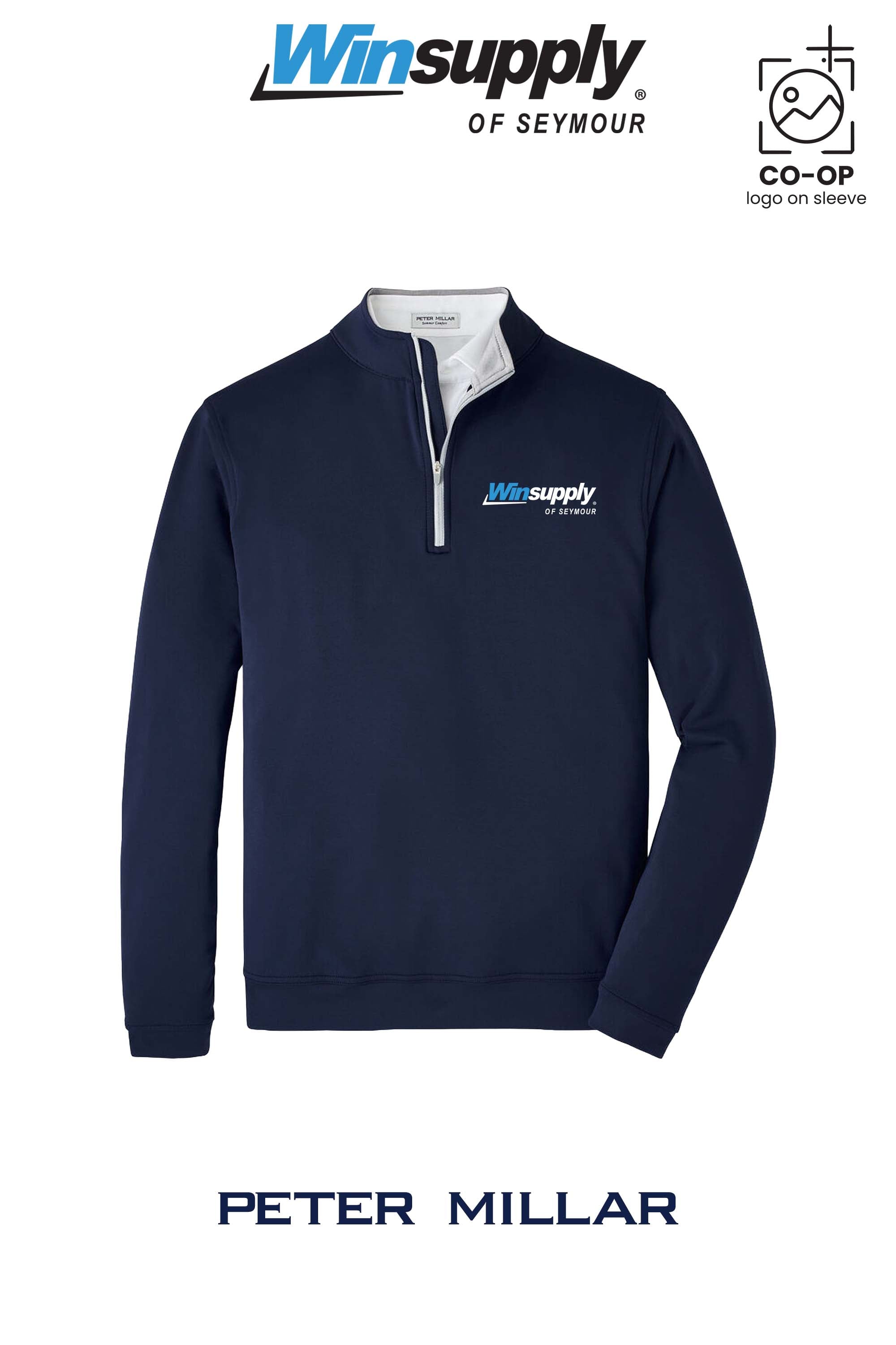 Peter Millar Mens Perth Performance Quarter-Zip - Winsupply of Seymour IN