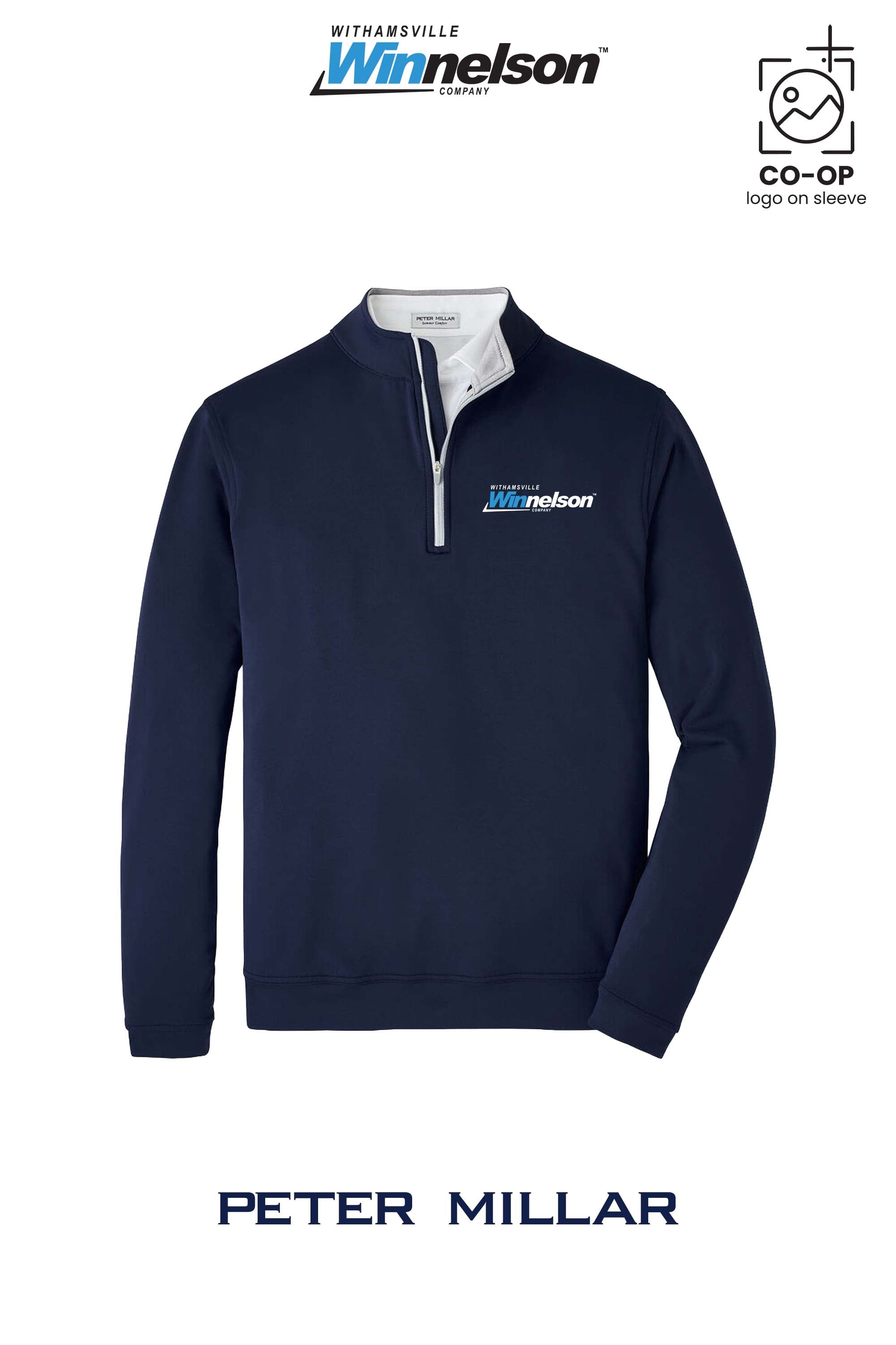 Peter Millar Mens Perth Performance Quarter-Zip - Withamsville Winnelson