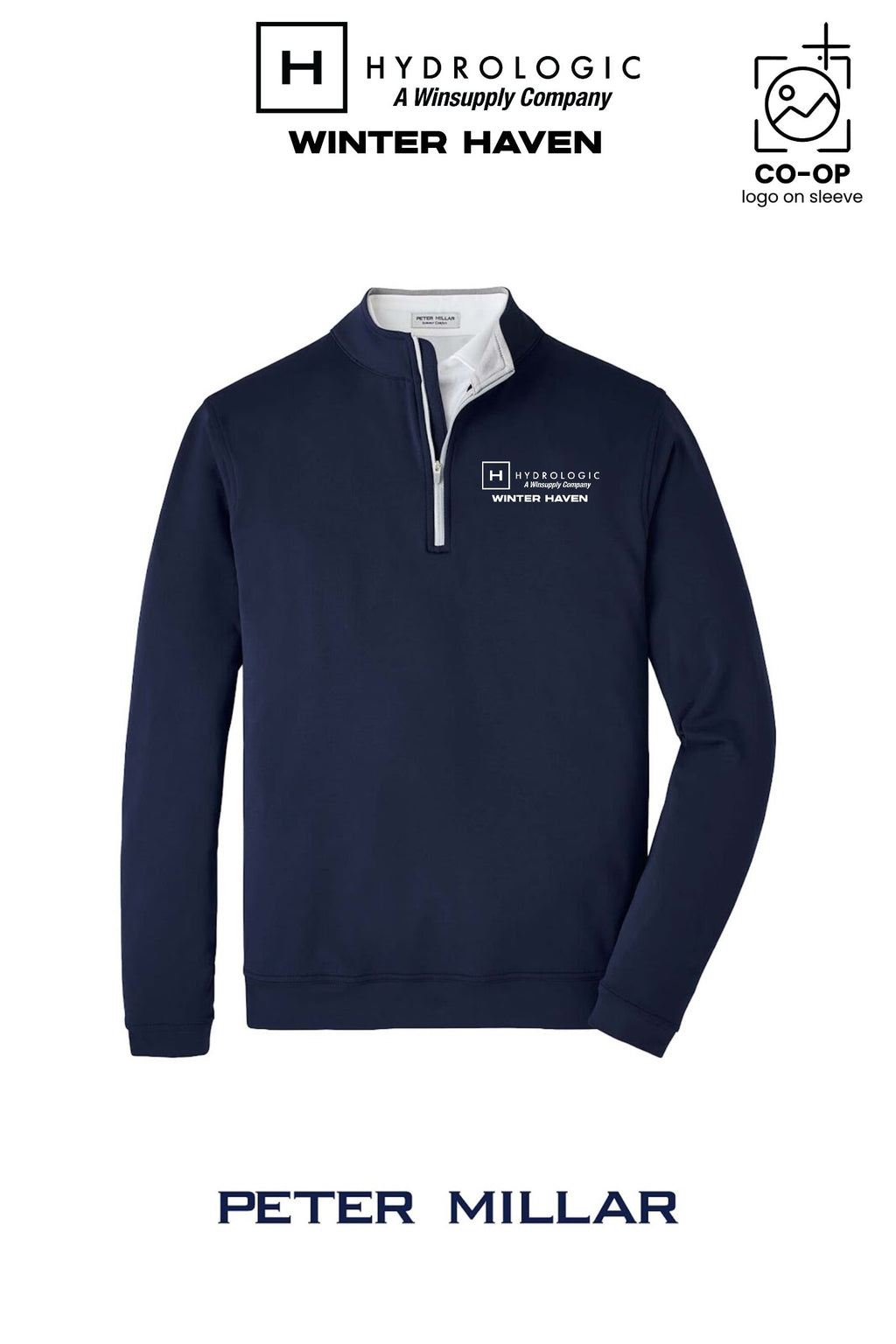 Peter Millar Mens Perth Performance Quarter-Zip - Winsupply of Winter Haven
