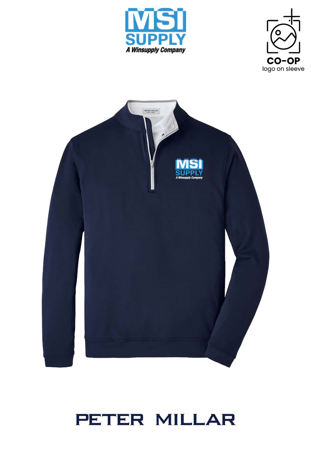 Peter Millar Mens Perth Performance Quarter-Zip - MSI Supply Houston