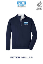 Peter Millar Mens Perth Performance Quarter-Zip - MSI Supply Houston