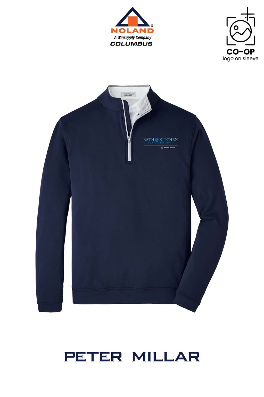 Peter Millar Mens Perth Performance Quarter-Zip - Columbus Noland