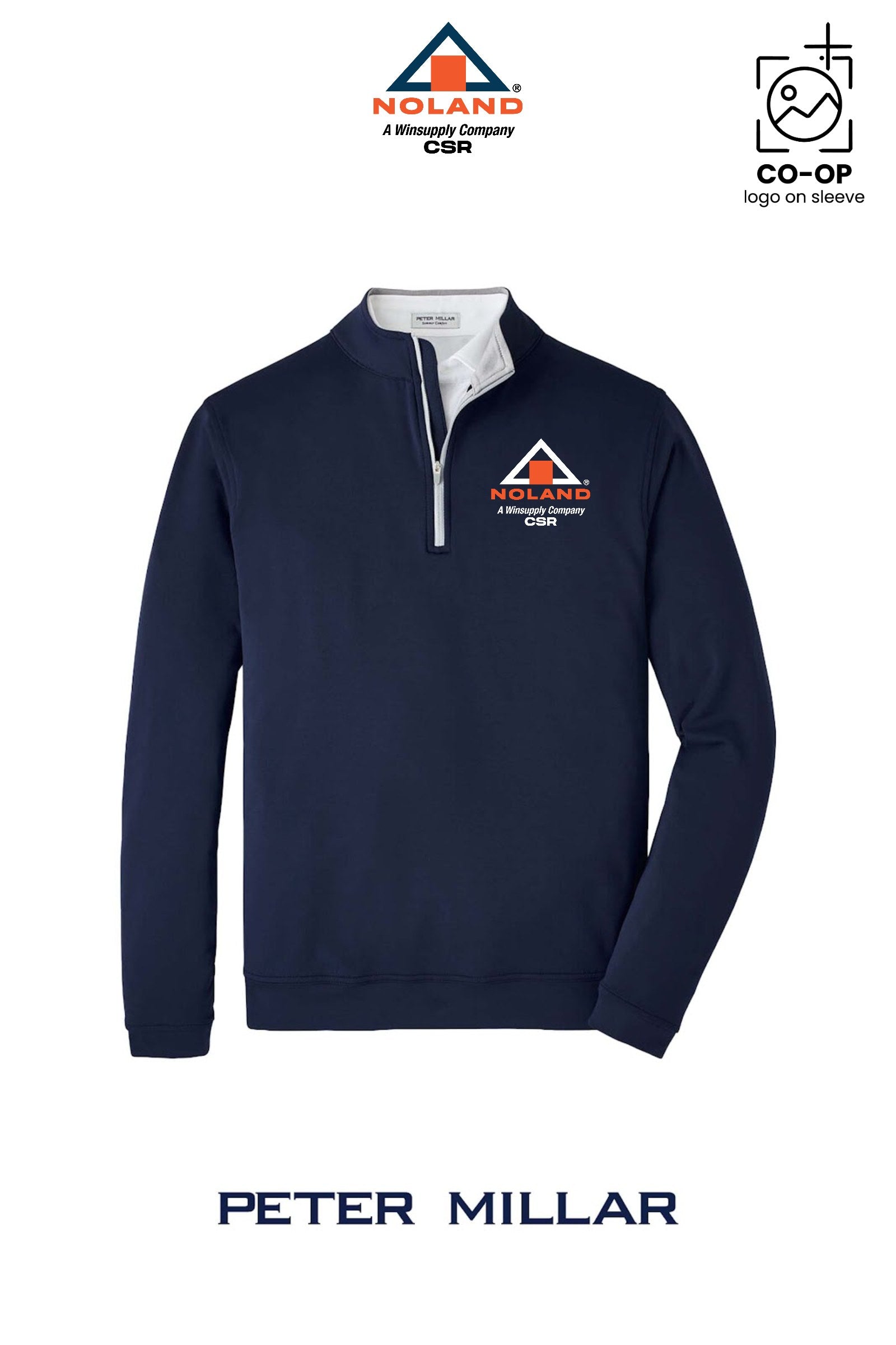 Peter Millar Mens Perth Performance Quarter-Zip - Noland CSR