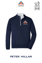 Peter Millar Mens Perth Performance Quarter-Zip - Winston Salem Noland