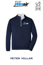 Peter Millar Mens Perth Performance Quarter-Zip - Midland Winair