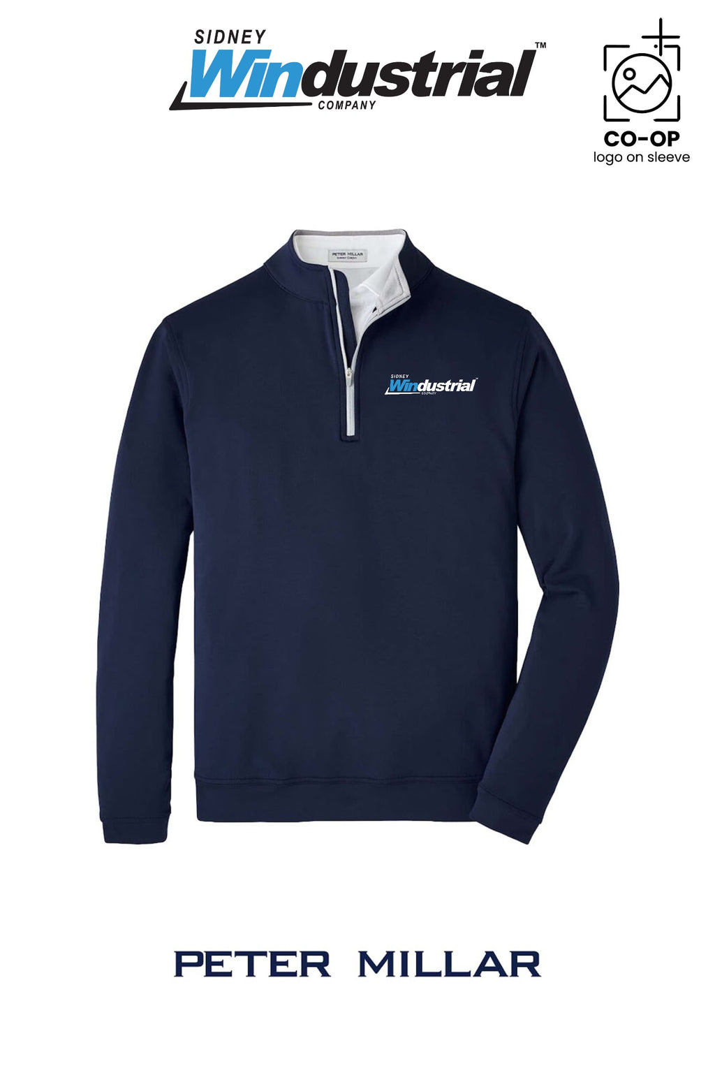 Peter Millar Mens Perth Performance Quarter-Zip - Sidney Windustrial