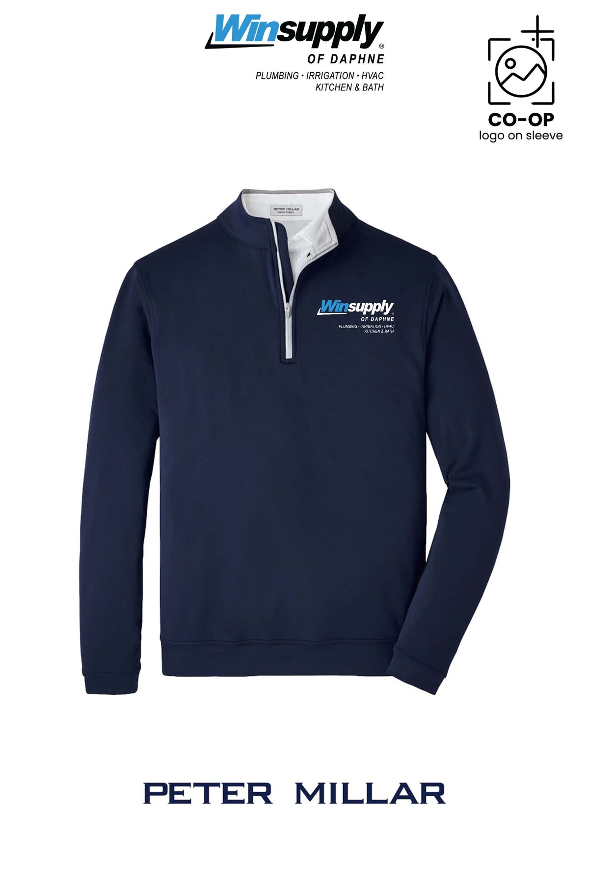 Peter Millar Mens Perth Performance Quarter-Zip - Winsupply of Daphne