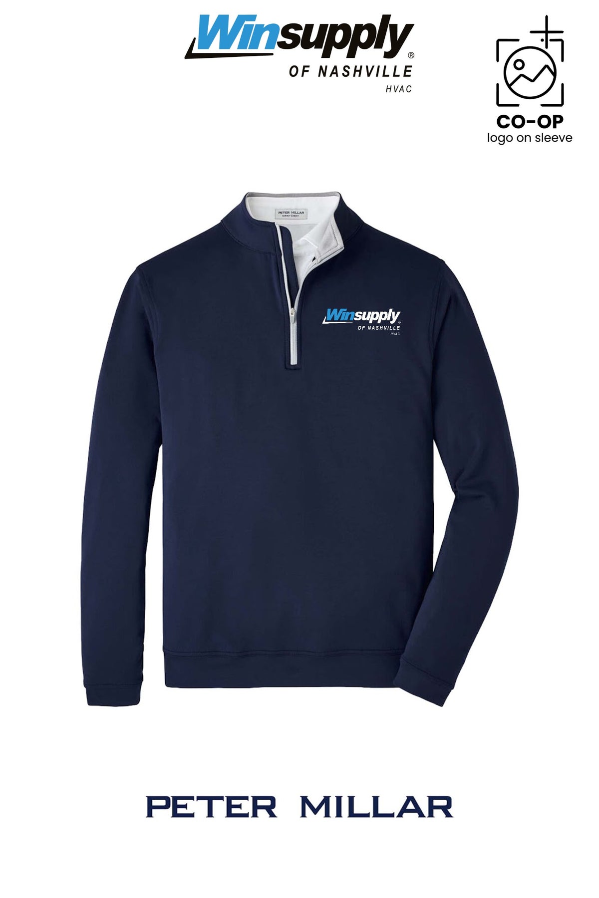 Peter Millar Mens Perth Performance Quarter-Zip - Winsupply of Nashville HVAC