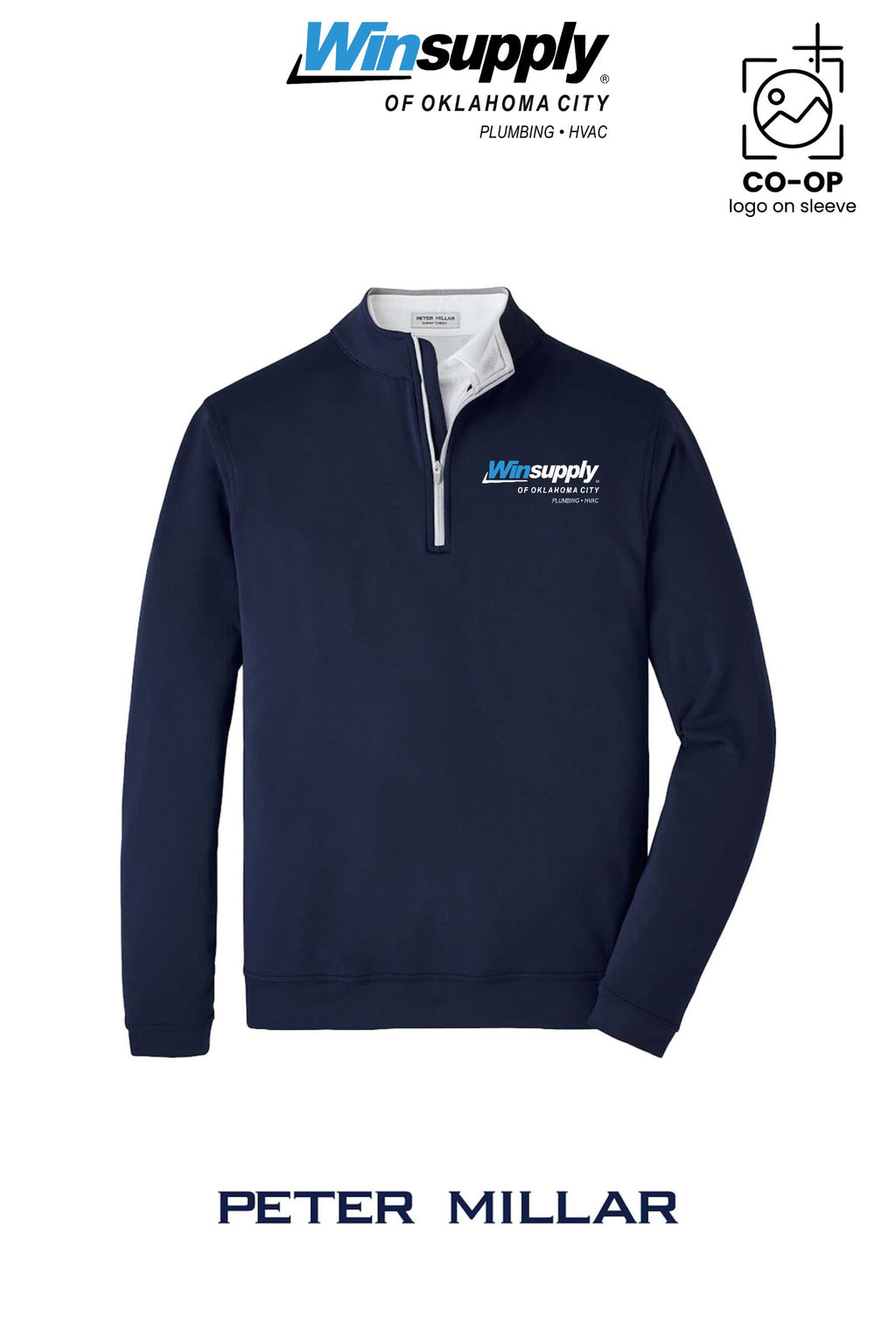 Peter Millar Mens Perth Performance Quarter-Zip - Winsupply of Oklahoma City
