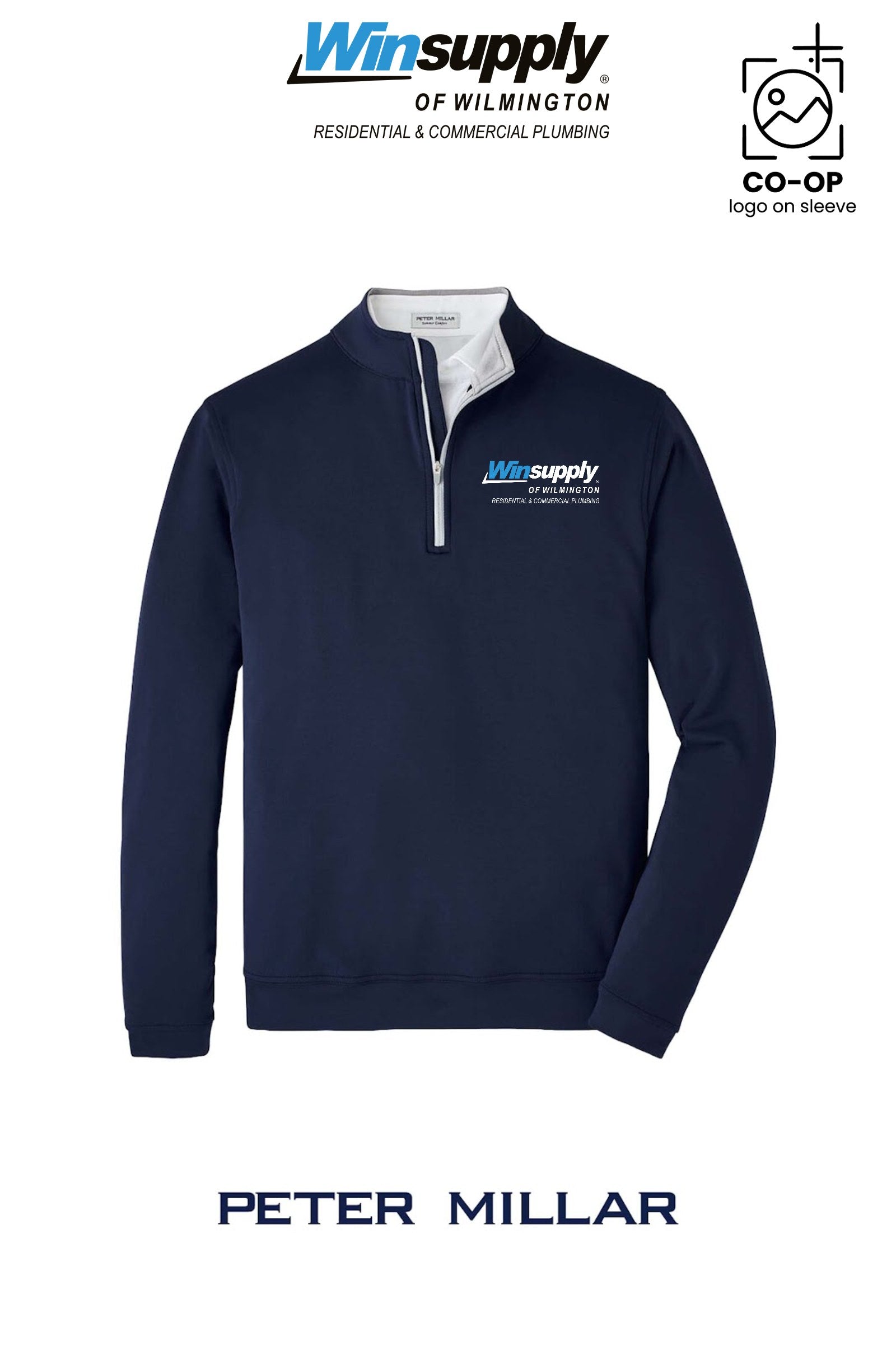 Peter Millar Mens Perth Performance Quarter-Zip - Winsupply of Wilmington
