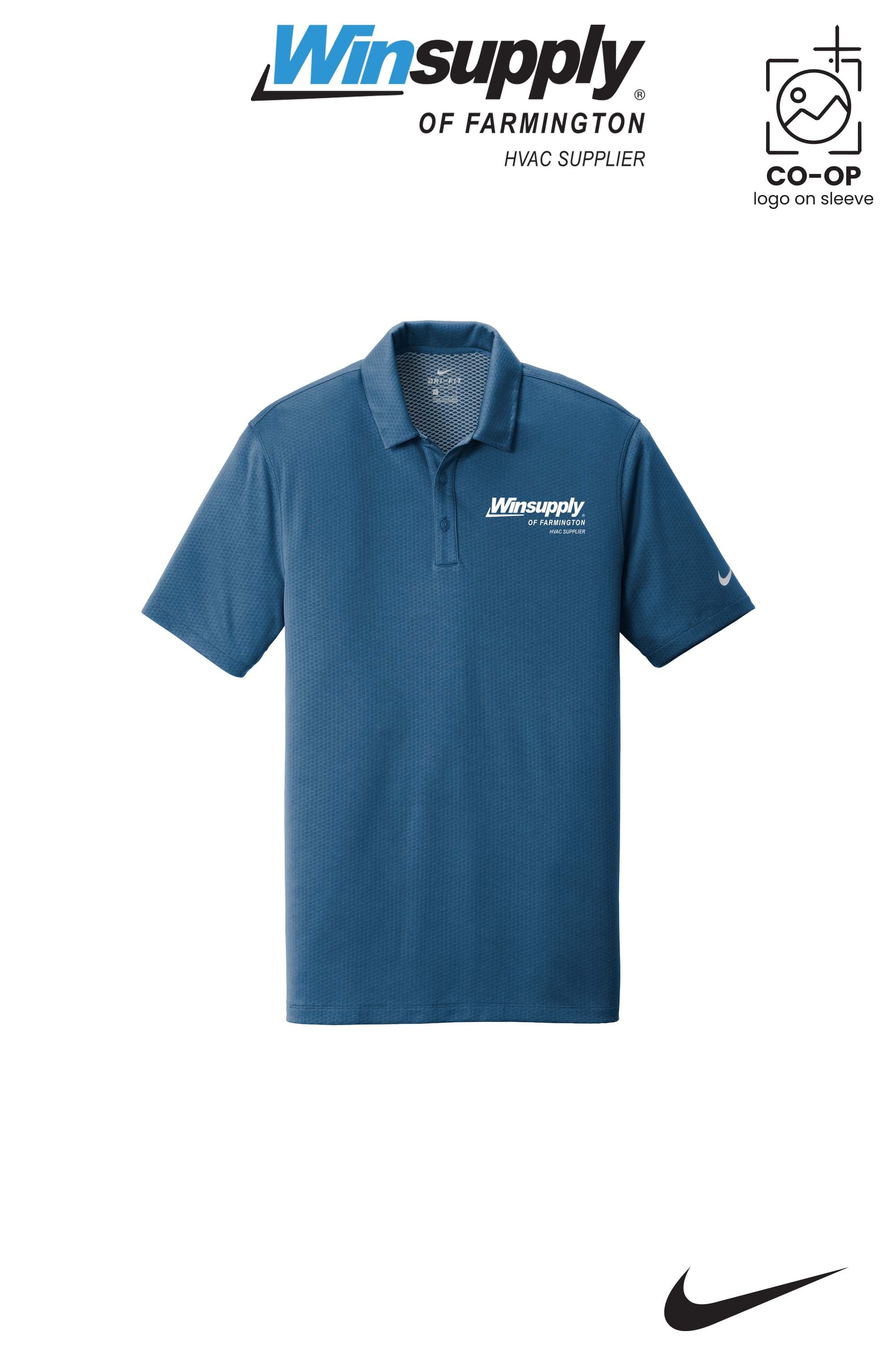 Nike Dri-FIT Hex Textured Polo - Winsupply of Farmington