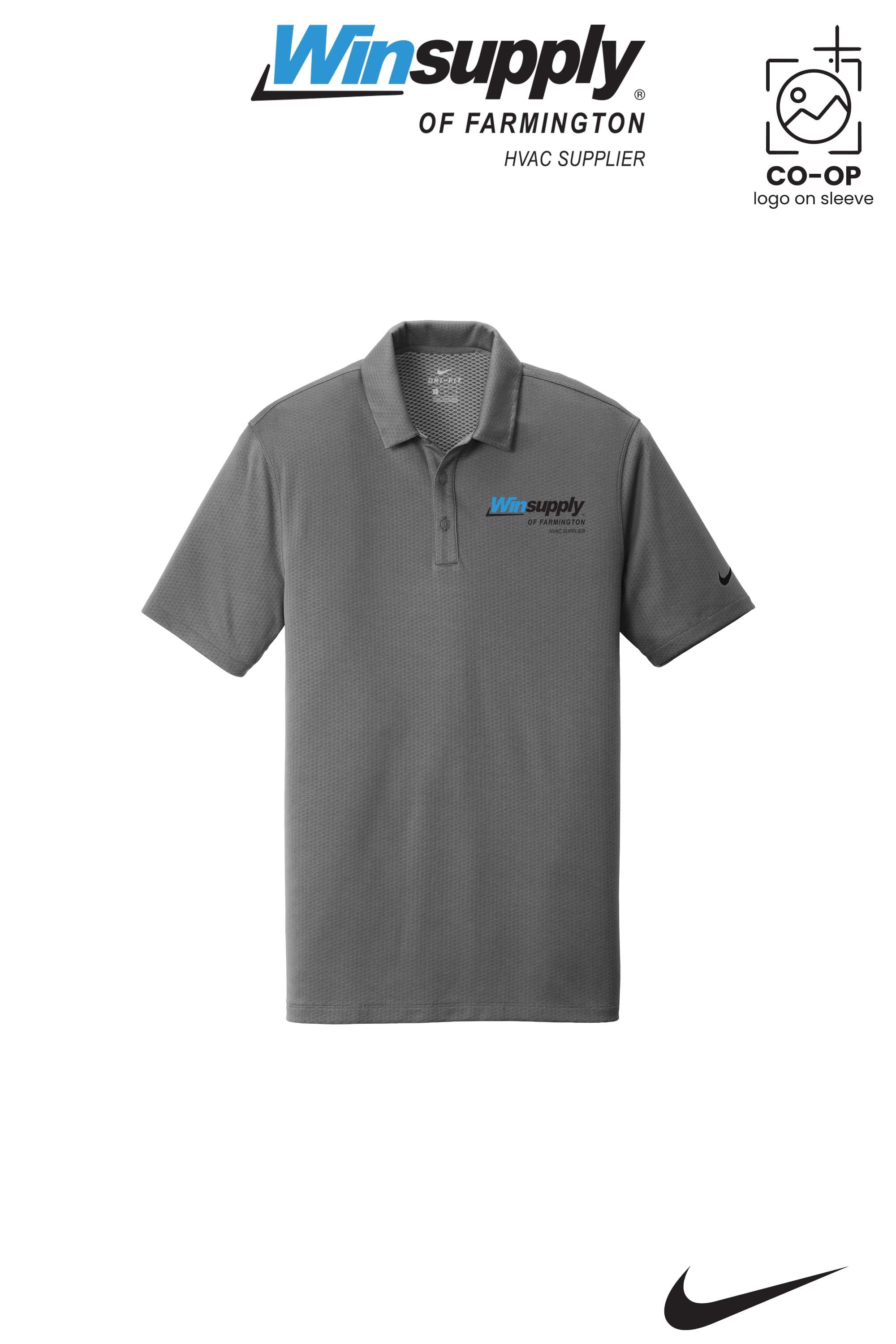 Nike Dri-FIT Hex Textured Polo - Winsupply of Farmington