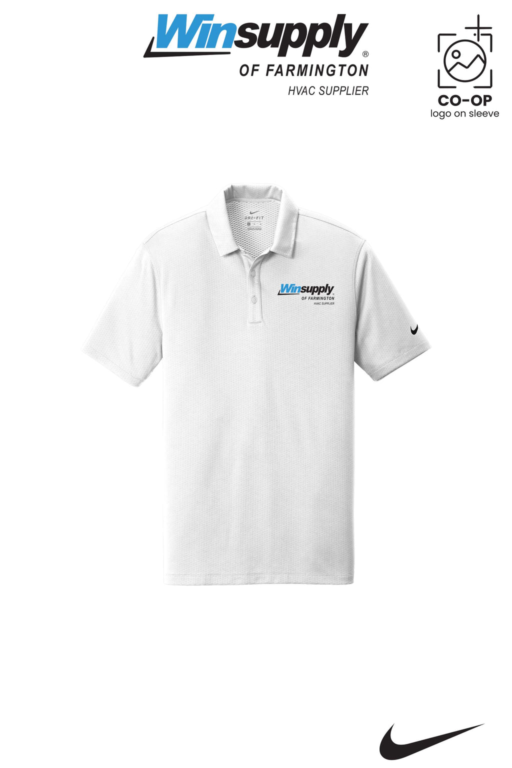 Nike Dri-FIT Hex Textured Polo - Winsupply of Farmington
