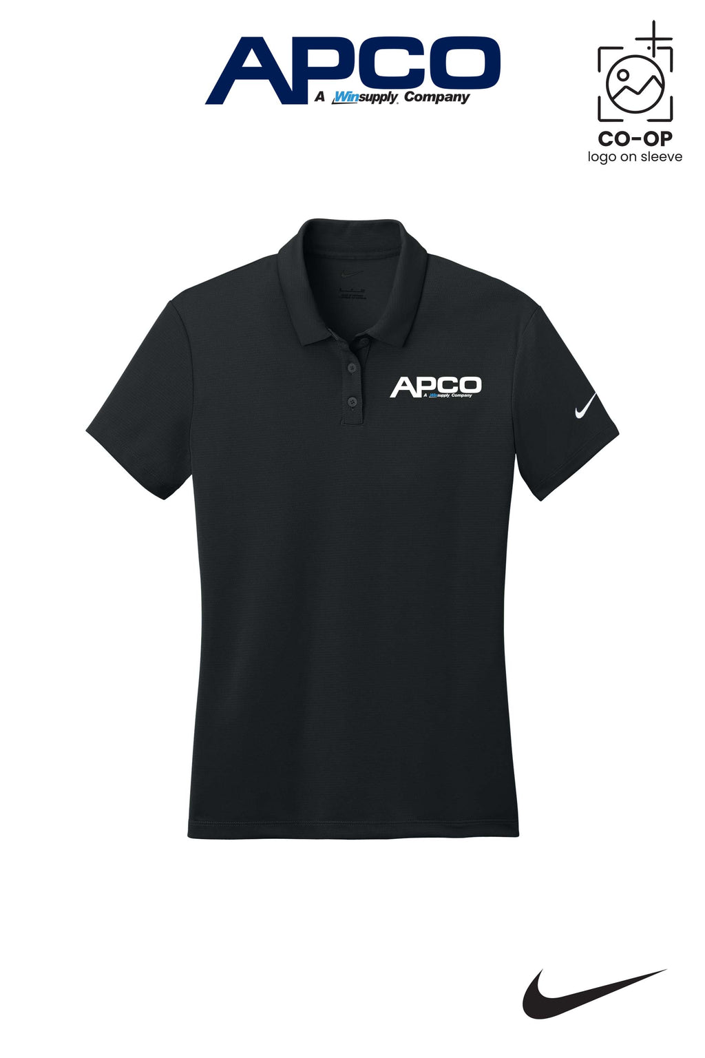 Nike Womens Dry Essential Solid Polo - APCO Supply - Indianapolis