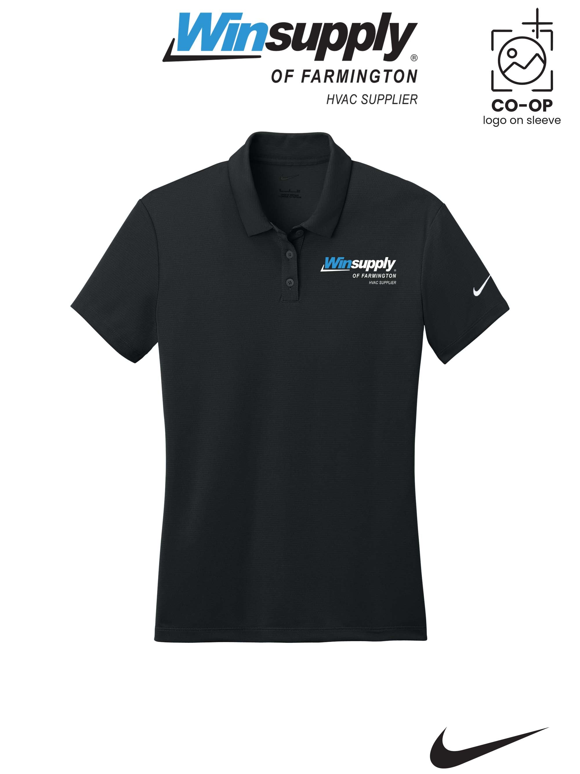 Nike Womens Dry Essential Solid Polo - Winsupply of Farmington