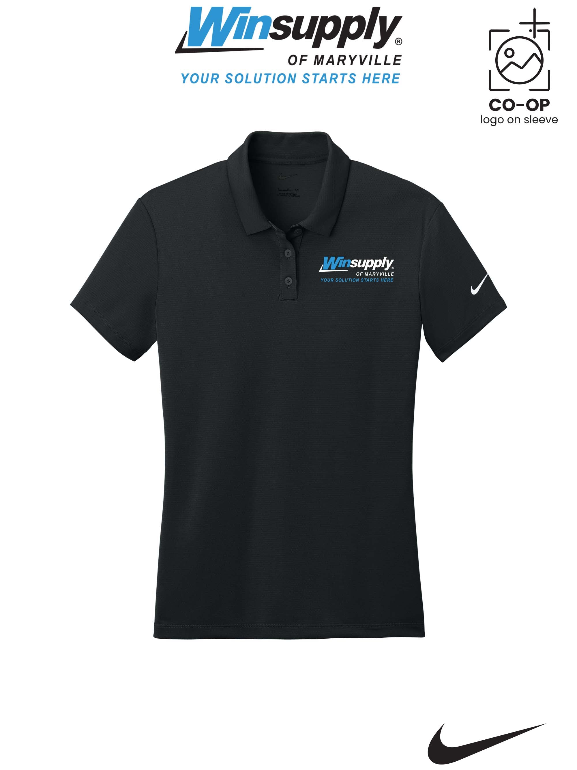Nike Womens Dry Essential Solid Polo - Winsupply of Maryville
