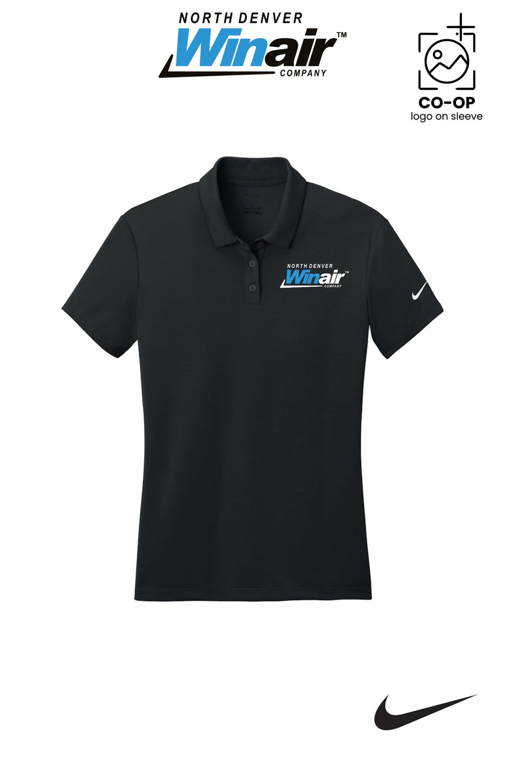 Nike Womens Dry Essential Solid Polo - North Denver Winair