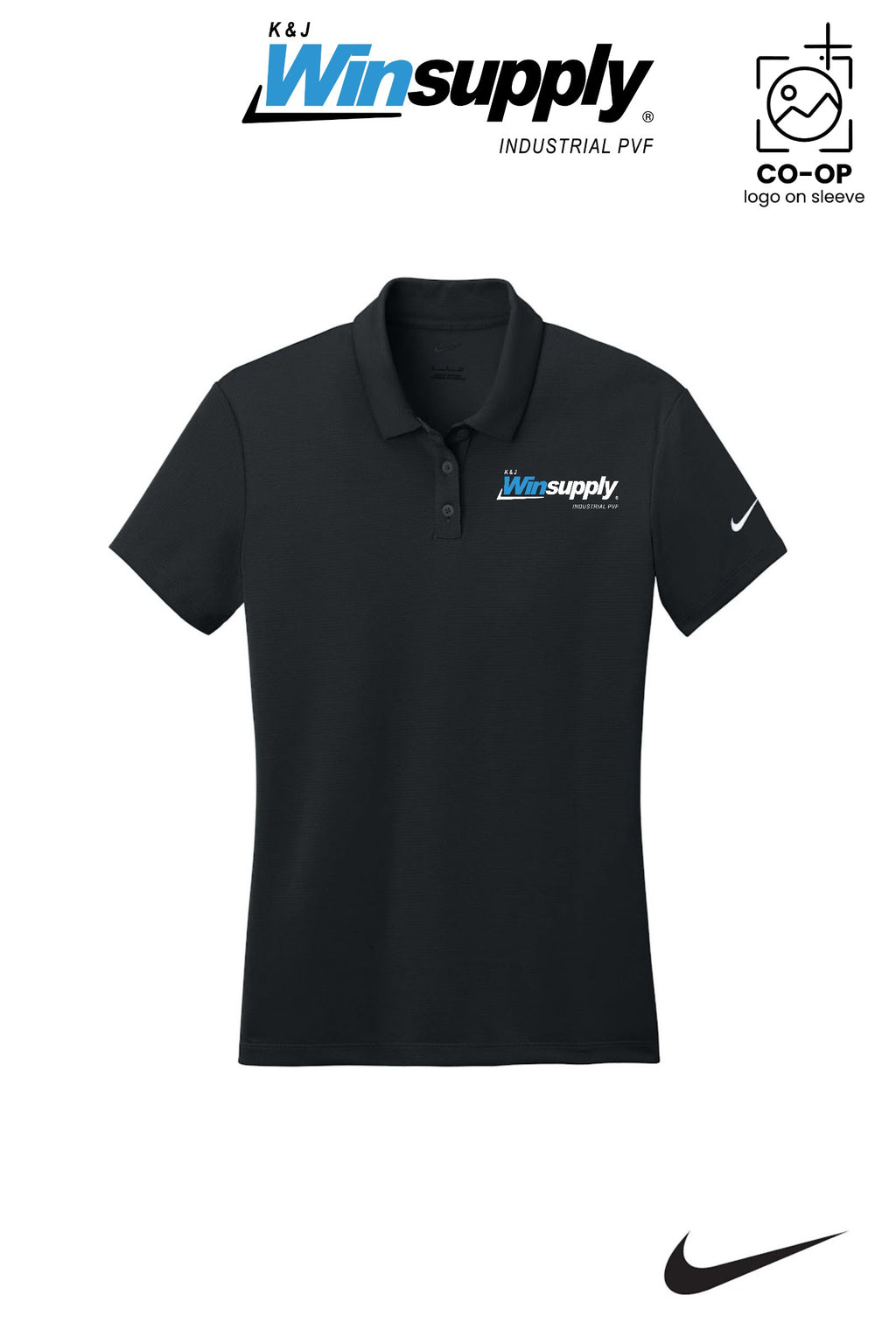 Nike Womens Dry Essential Solid Polo - K & J Winsupply, Industrial PVF