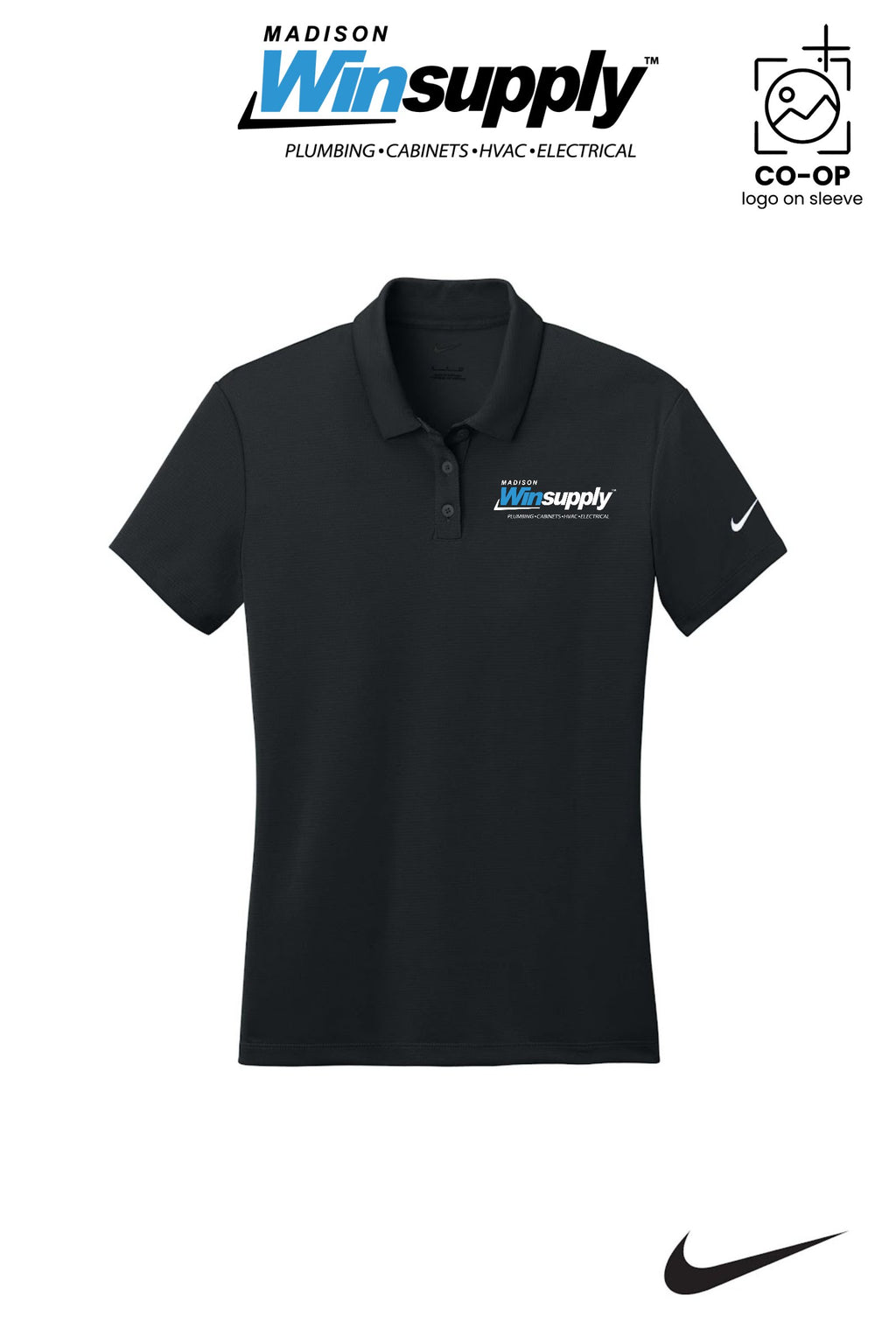 Nike Womens Dry Essential Solid Polo - Madison Winsupply