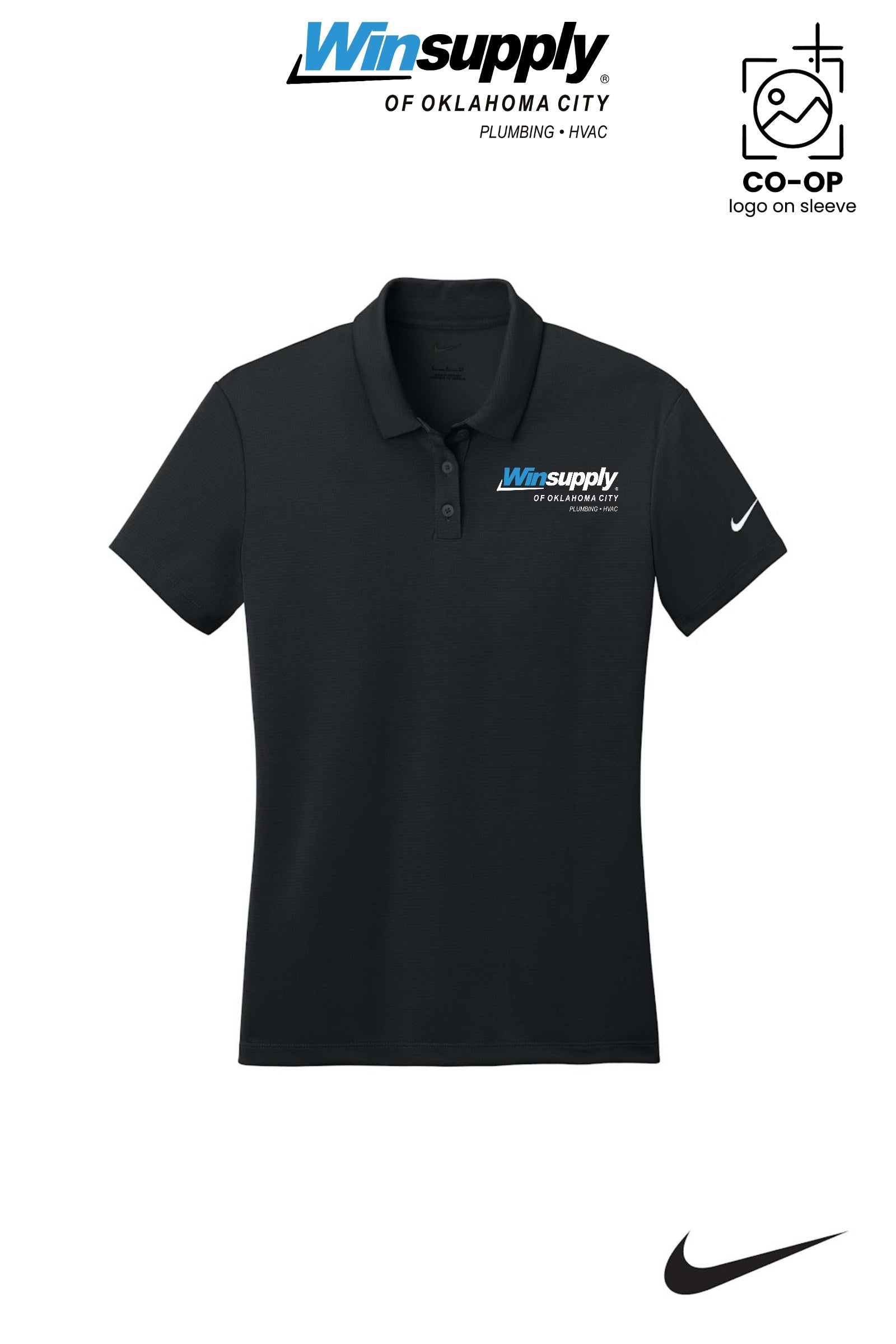 Nike Womens Dry Essential Solid Polo - Winsupply of Oklahoma City
