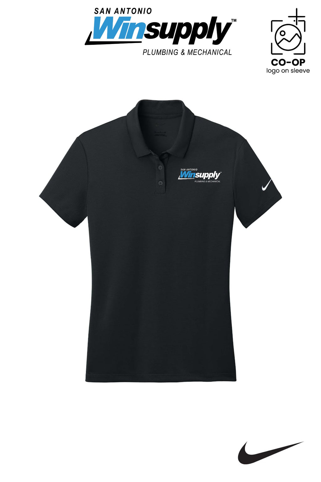 Nike Womens Dry Essential Solid Polo - San Antonio Winsupply