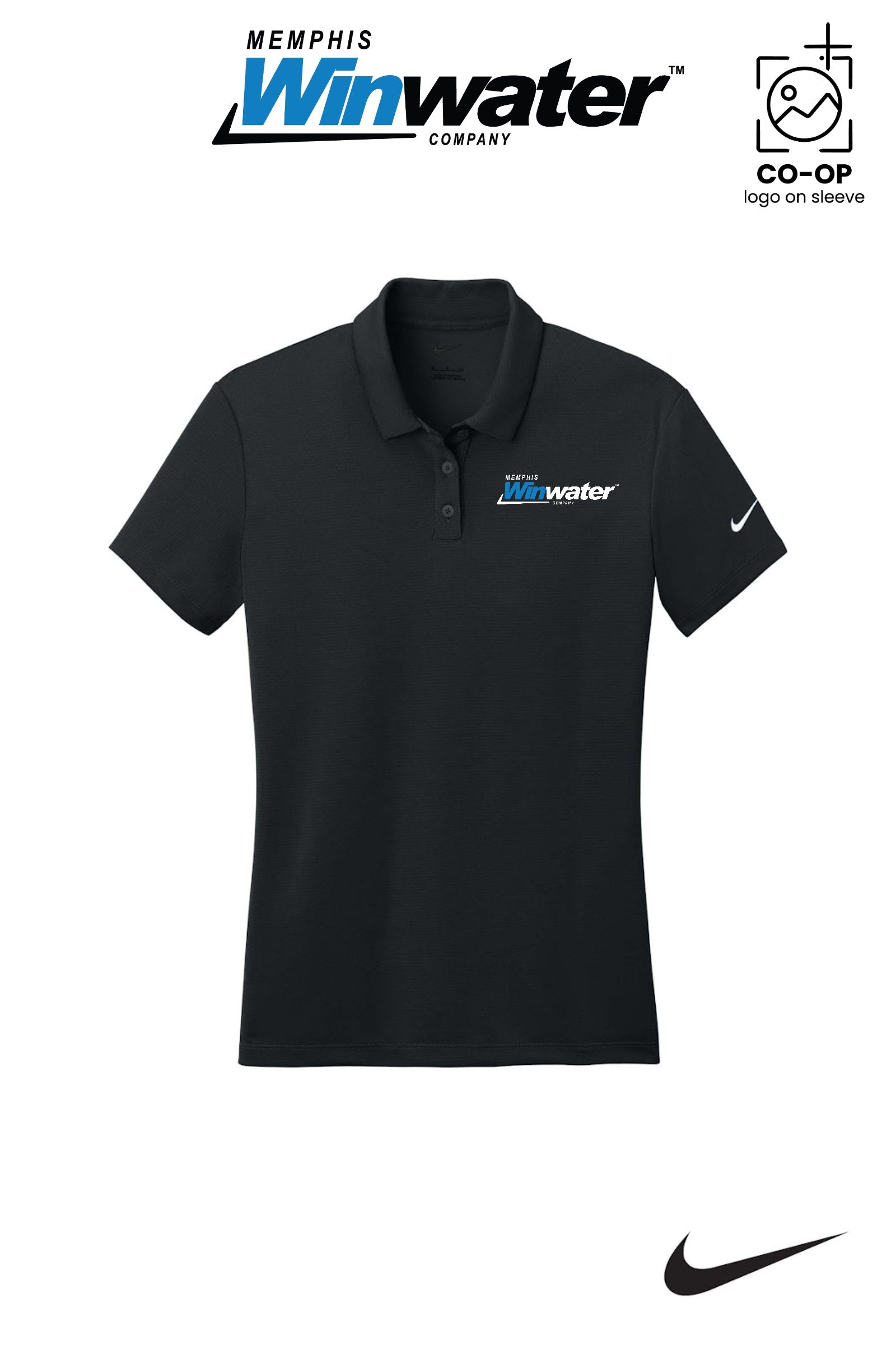 Nike Womens Dry Essential Solid Polo - Memphis Winwater