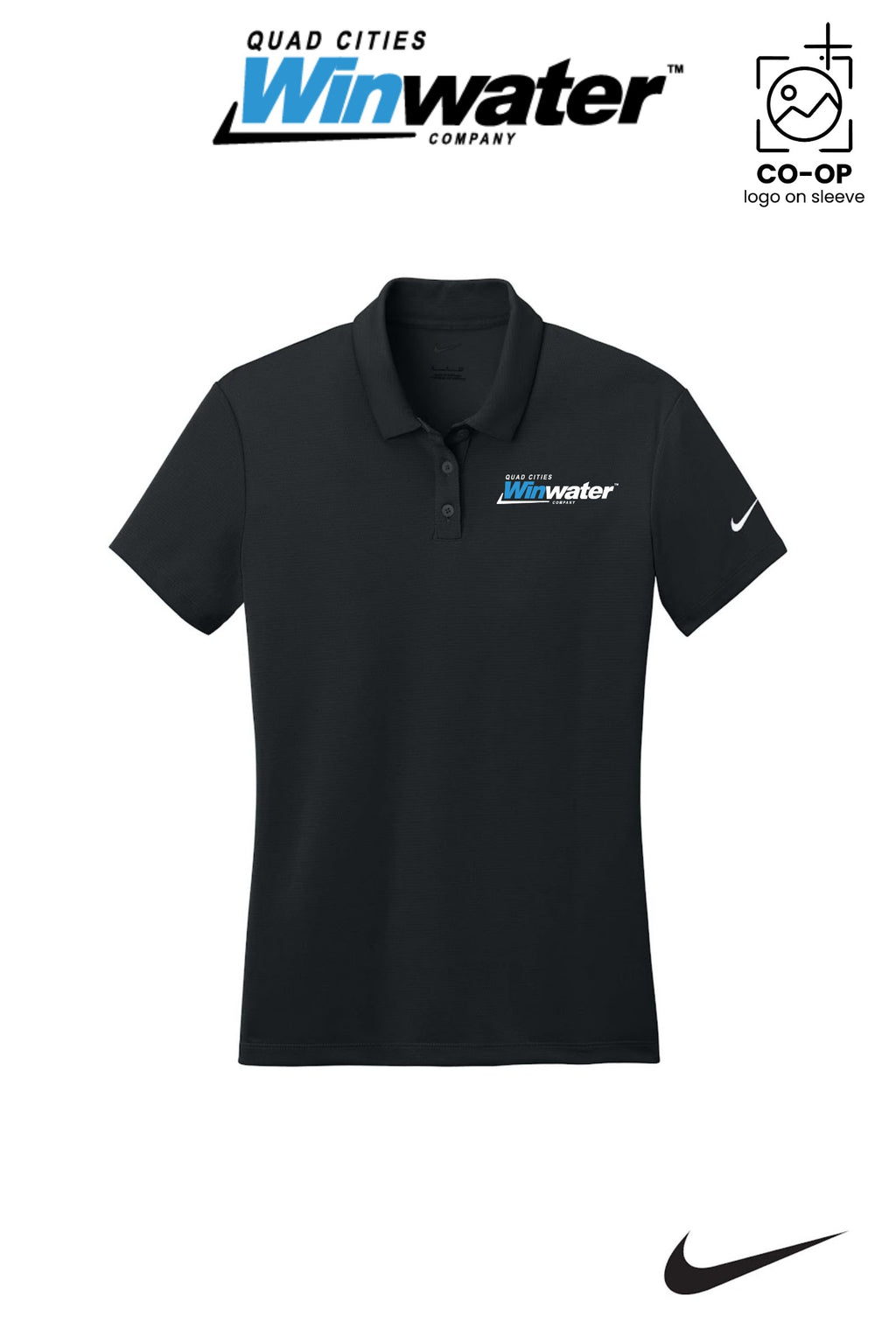 Nike Womens Dry Essential Solid Polo - Quad Cities Winwater