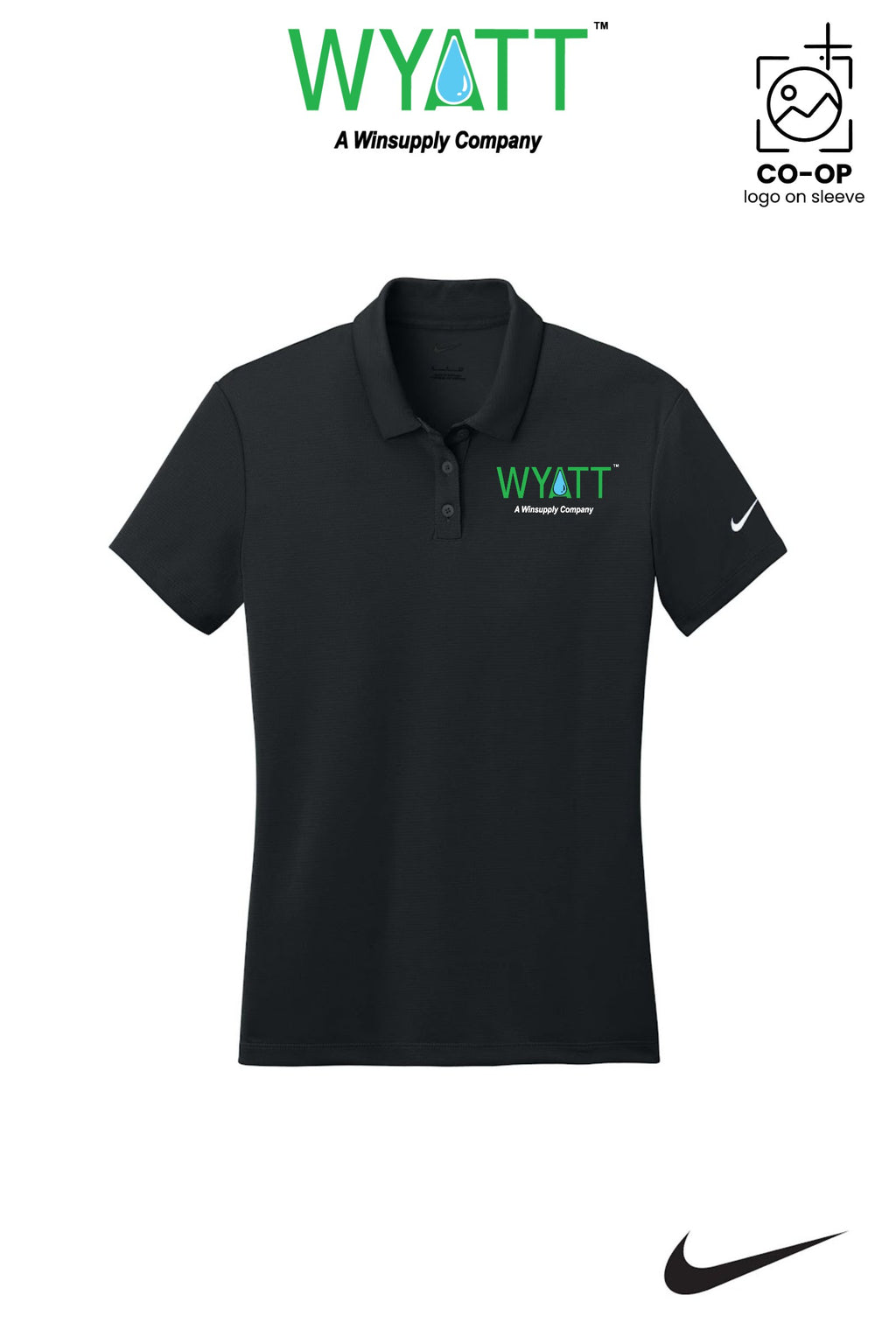 Nike Womens Dry Essential Solid Polo - Wyatt Irrigation of Santa Rosa
