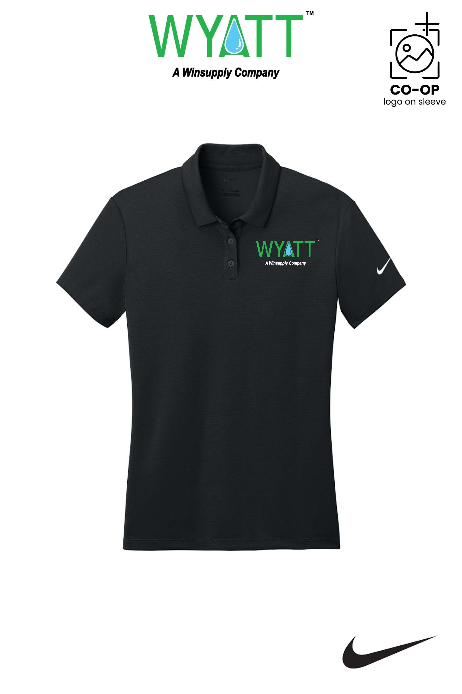 Nike Womens Dry Essential Solid Polo - Wyatt Irrigation of Santa Rosa
