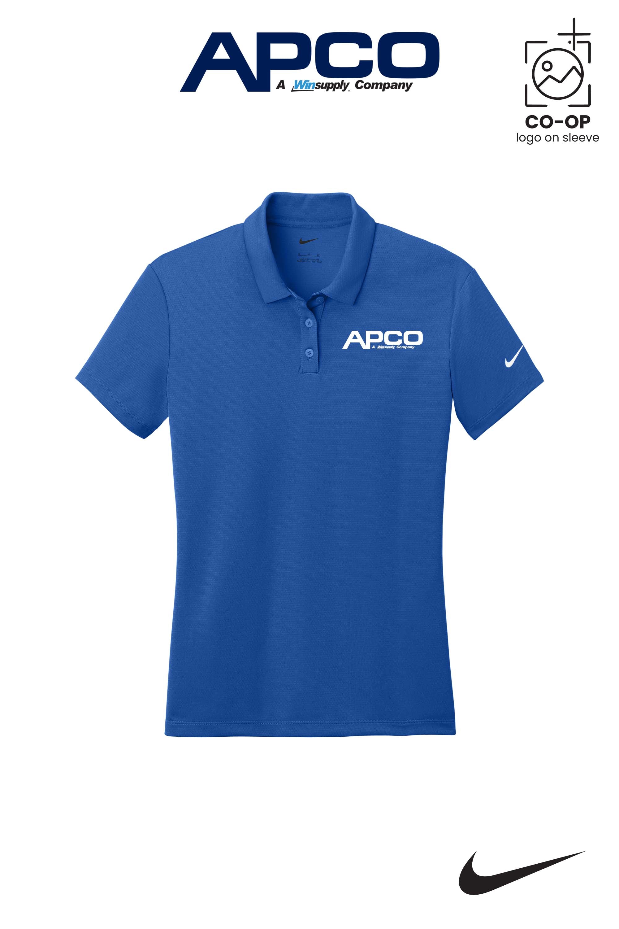 Nike Womens Dry Essential Solid Polo - APCO Supply - Indianapolis