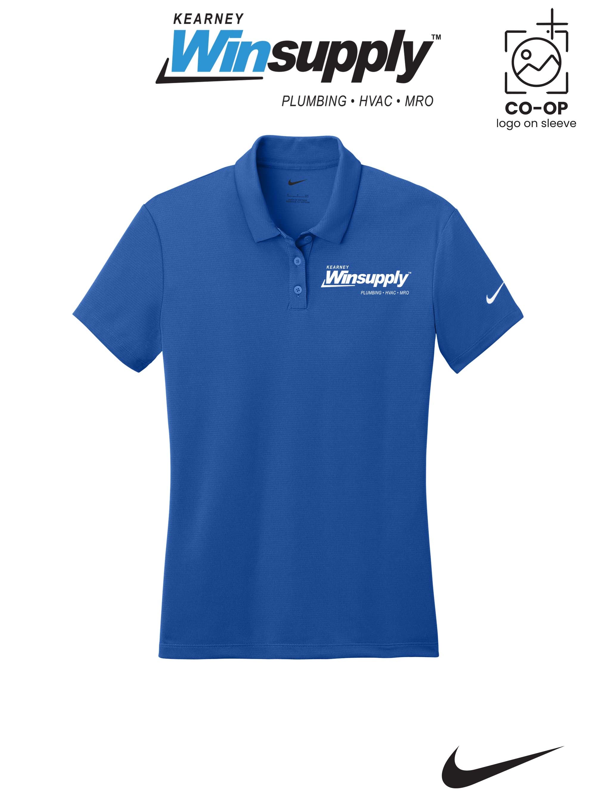 Nike Womens Dry Essential Solid Polo - Kearney Winsupply