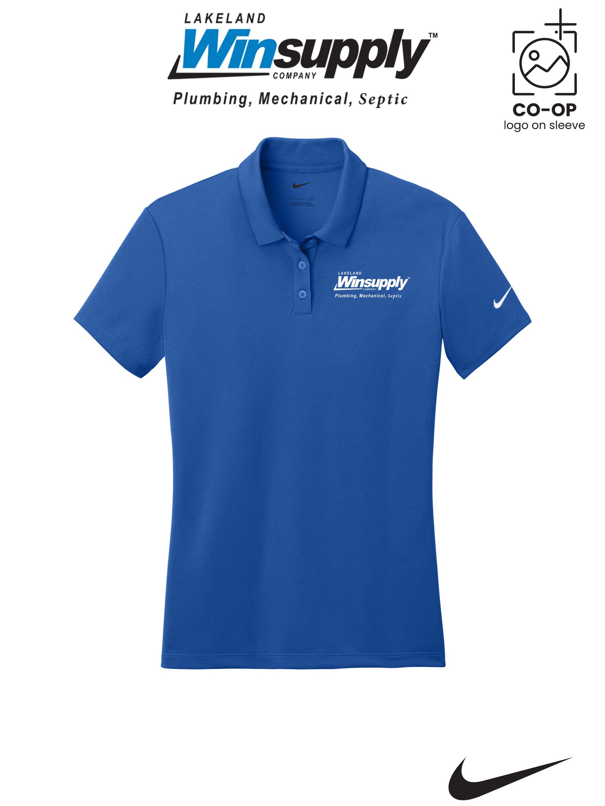 Nike Womens Dry Essential Solid Polo - Lakeland Winsupply