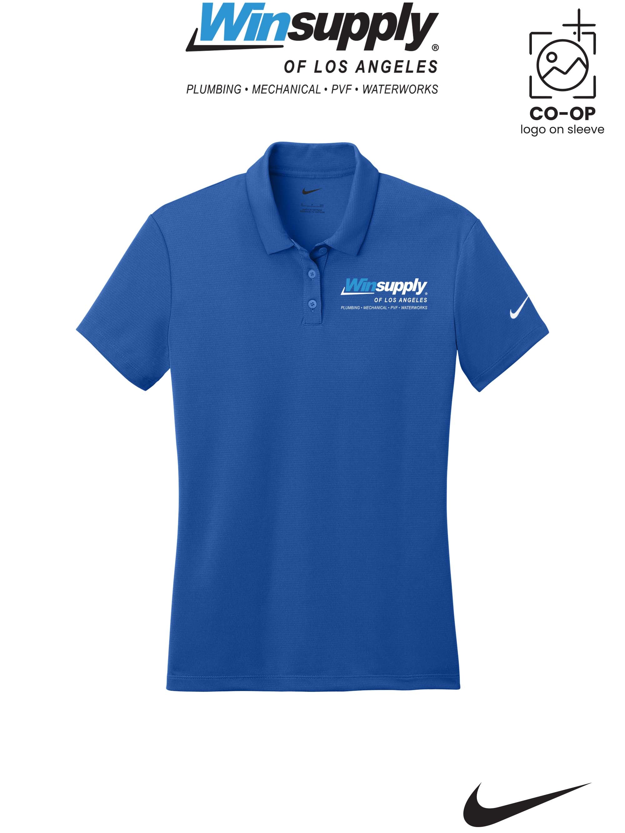 Nike Womens Dry Essential Solid Polo - Winsupply of Los Angeles