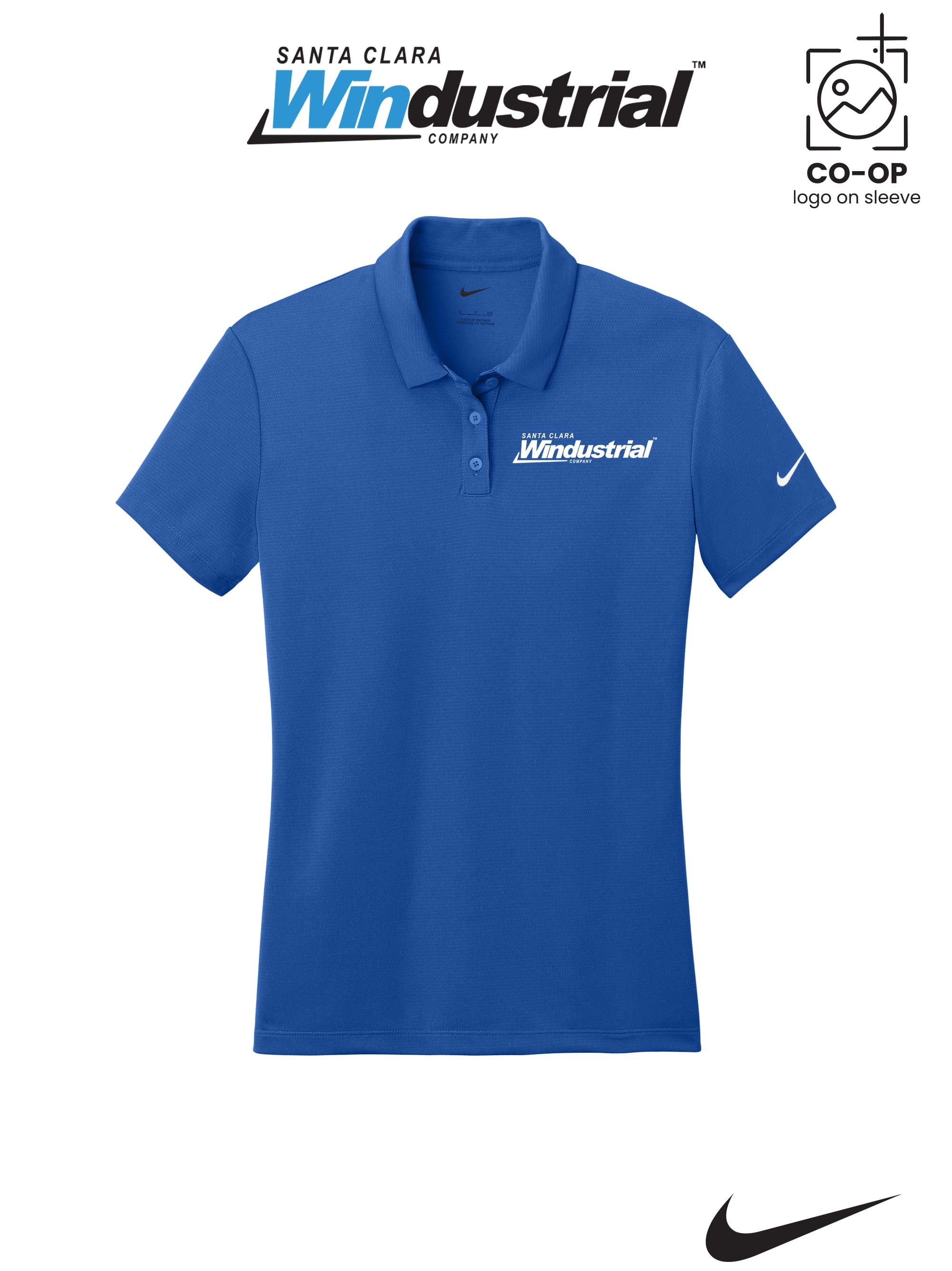Nike Womens Dry Essential Solid Polo - Santa Clara Windustrial