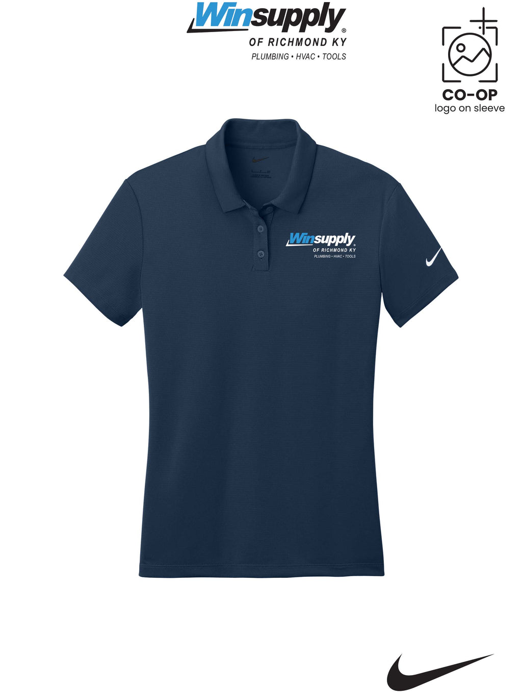 Nike Womens Dry Essential Solid Polo - Winsupply of Richmond KY