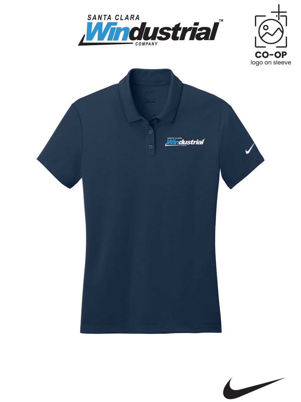 Nike Womens Dry Essential Solid Polo - Santa Clara Windustrial