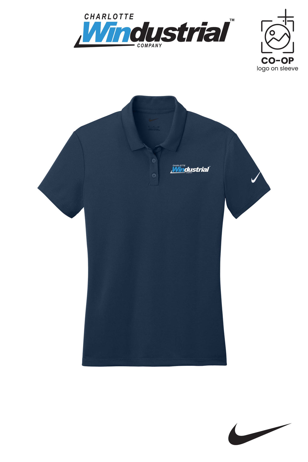 Nike Womens Dry Essential Solid Polo - Charlotte Windustrial