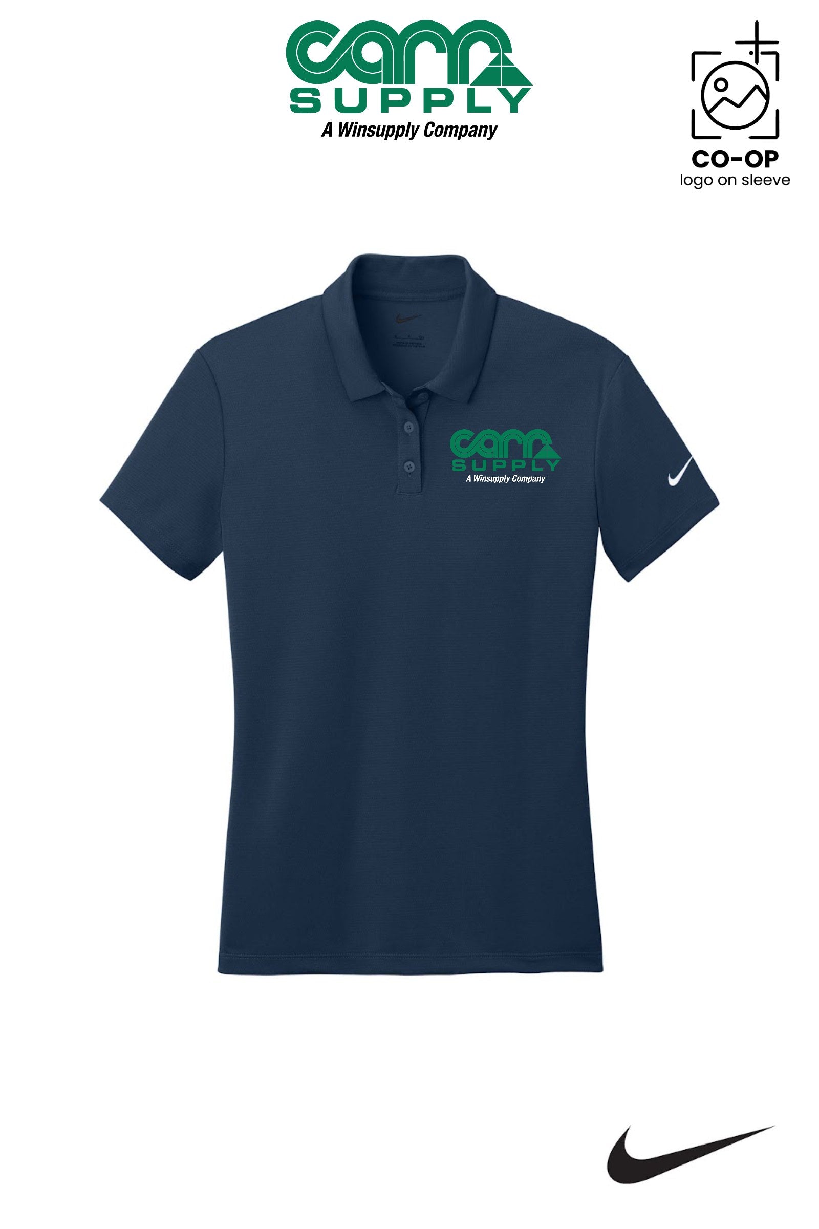 Nike Womens Dry Essential Solid Polo - Carr Supply - Athens