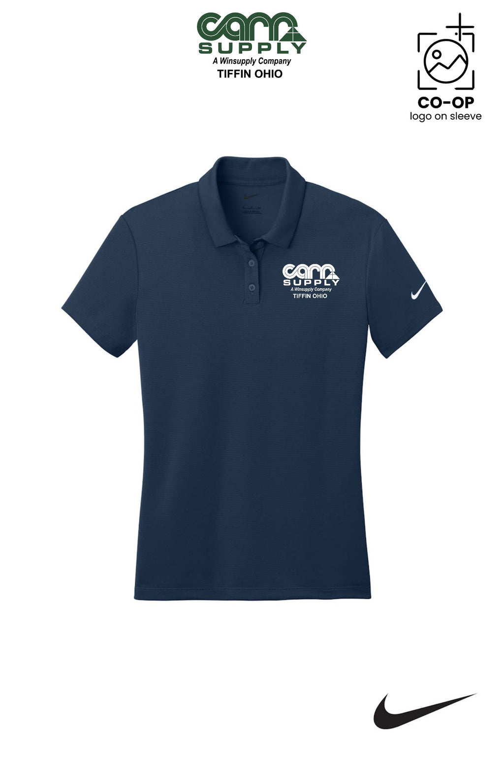 Nike Womens Dry Essential Solid Polo - Carr Supply - Tiffin