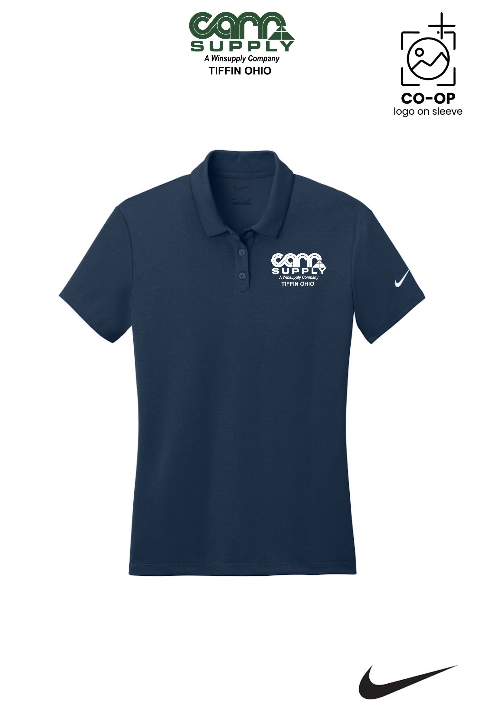 Nike Womens Dry Essential Solid Polo - Carr Supply - Tiffin