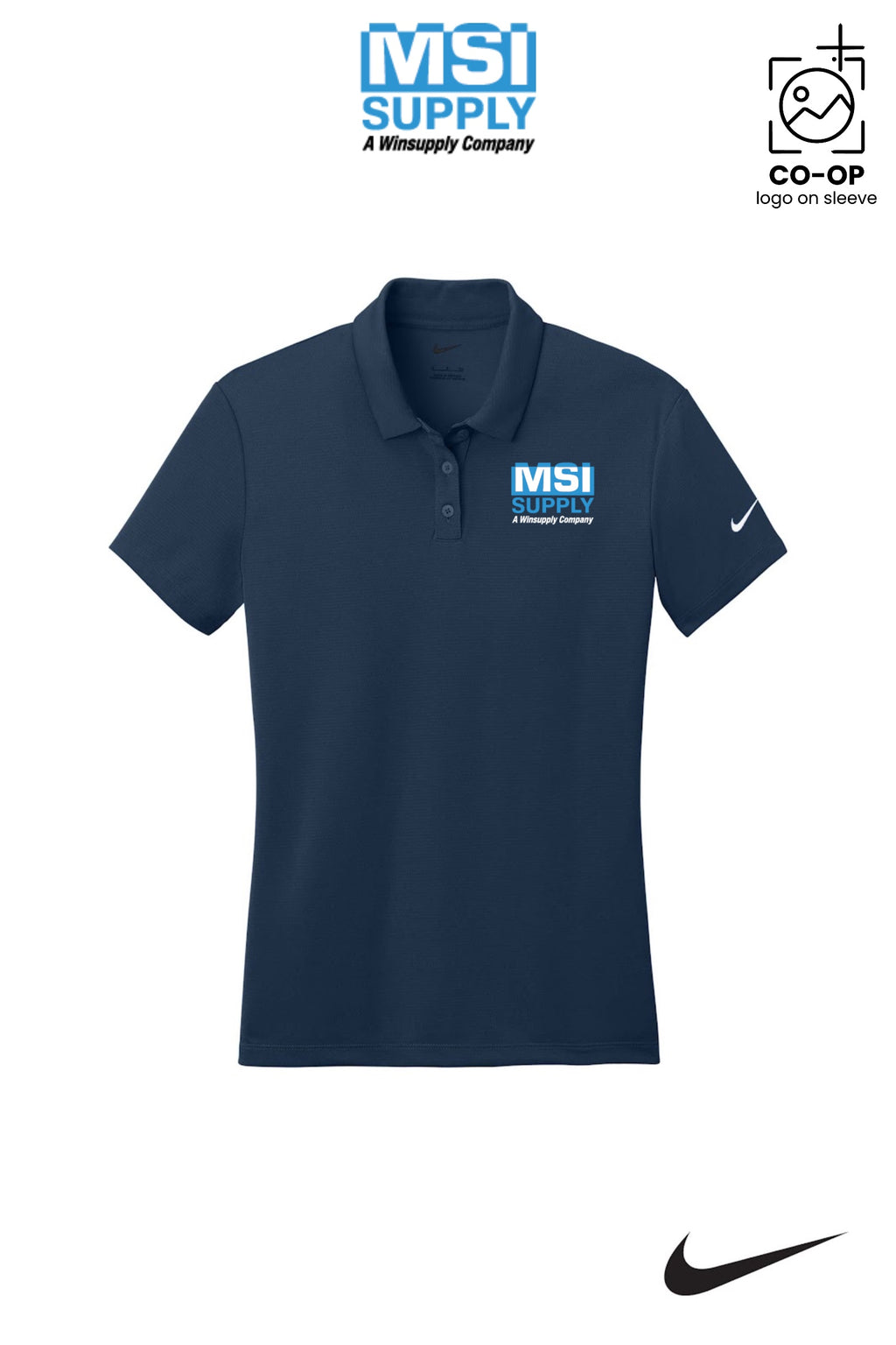 Nike Womens Dry Essential Solid Polo - MSI Supply Houston