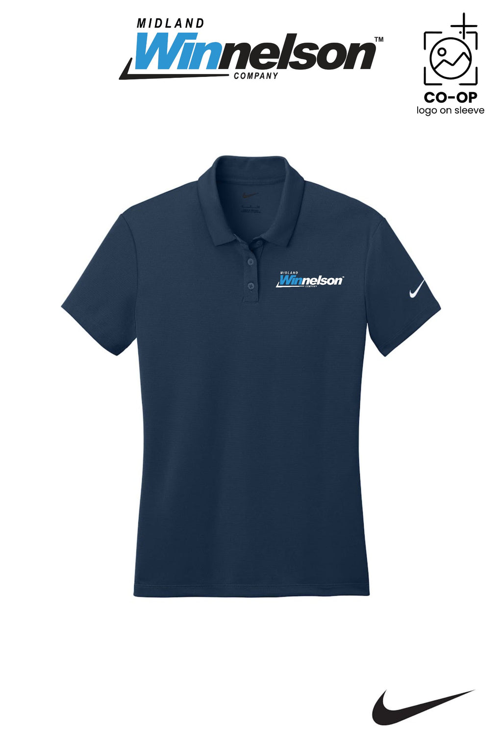 Nike Womens Dry Essential Solid Polo - Midland Winnelson
