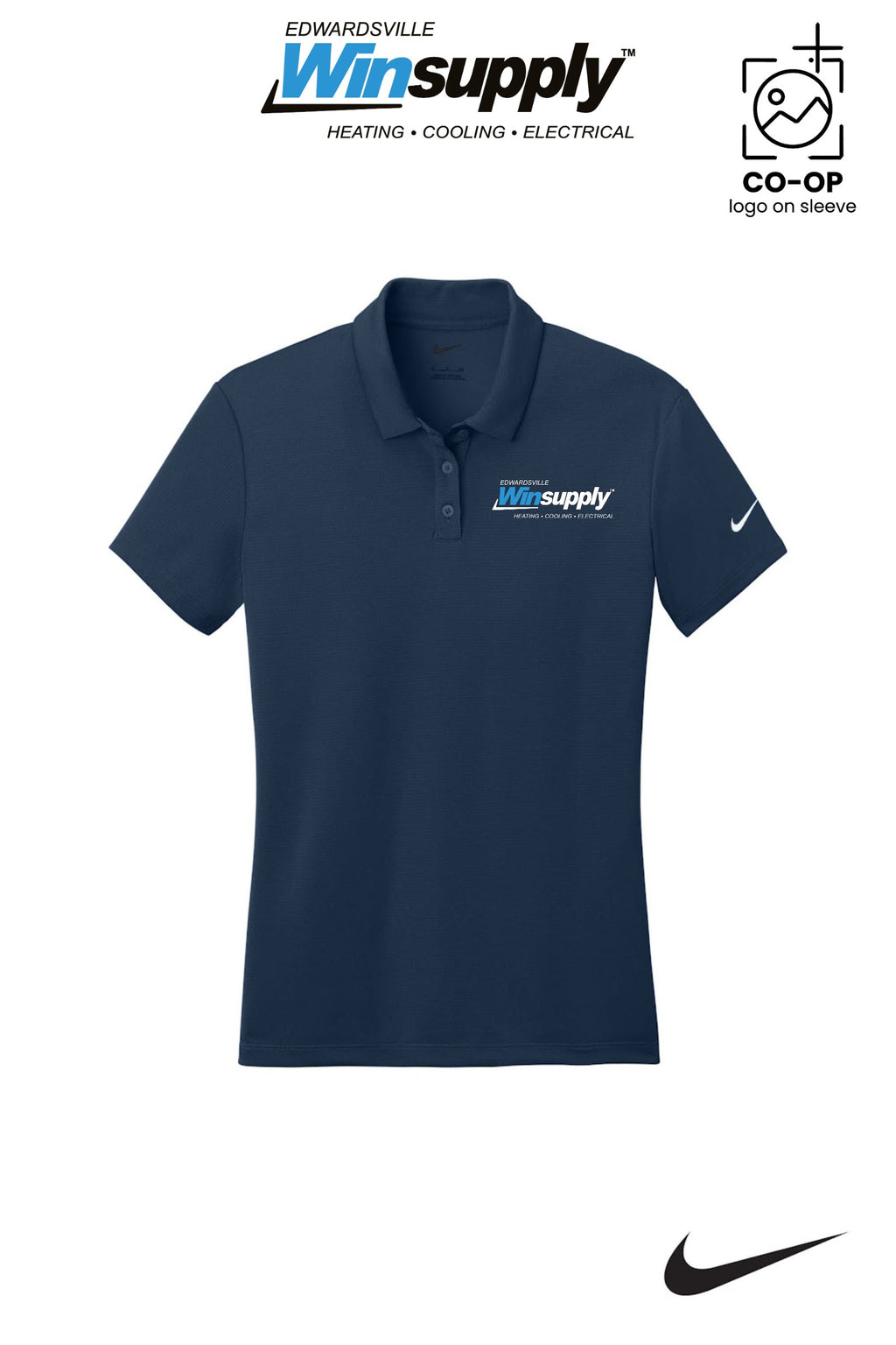 Nike Womens Dry Essential Solid Polo - Edwardsville Winsupply