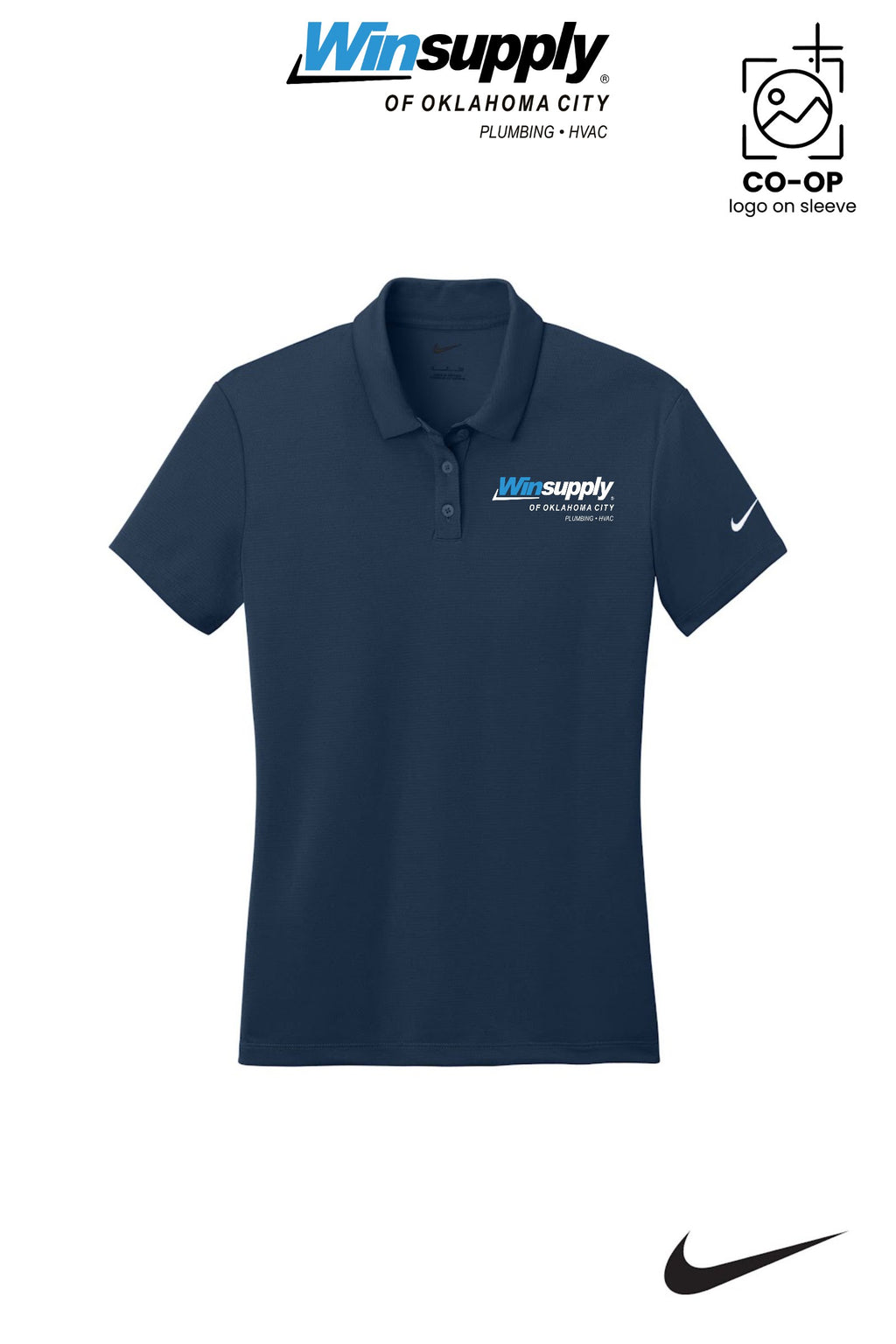 Nike Womens Dry Essential Solid Polo - Winsupply of Oklahoma City